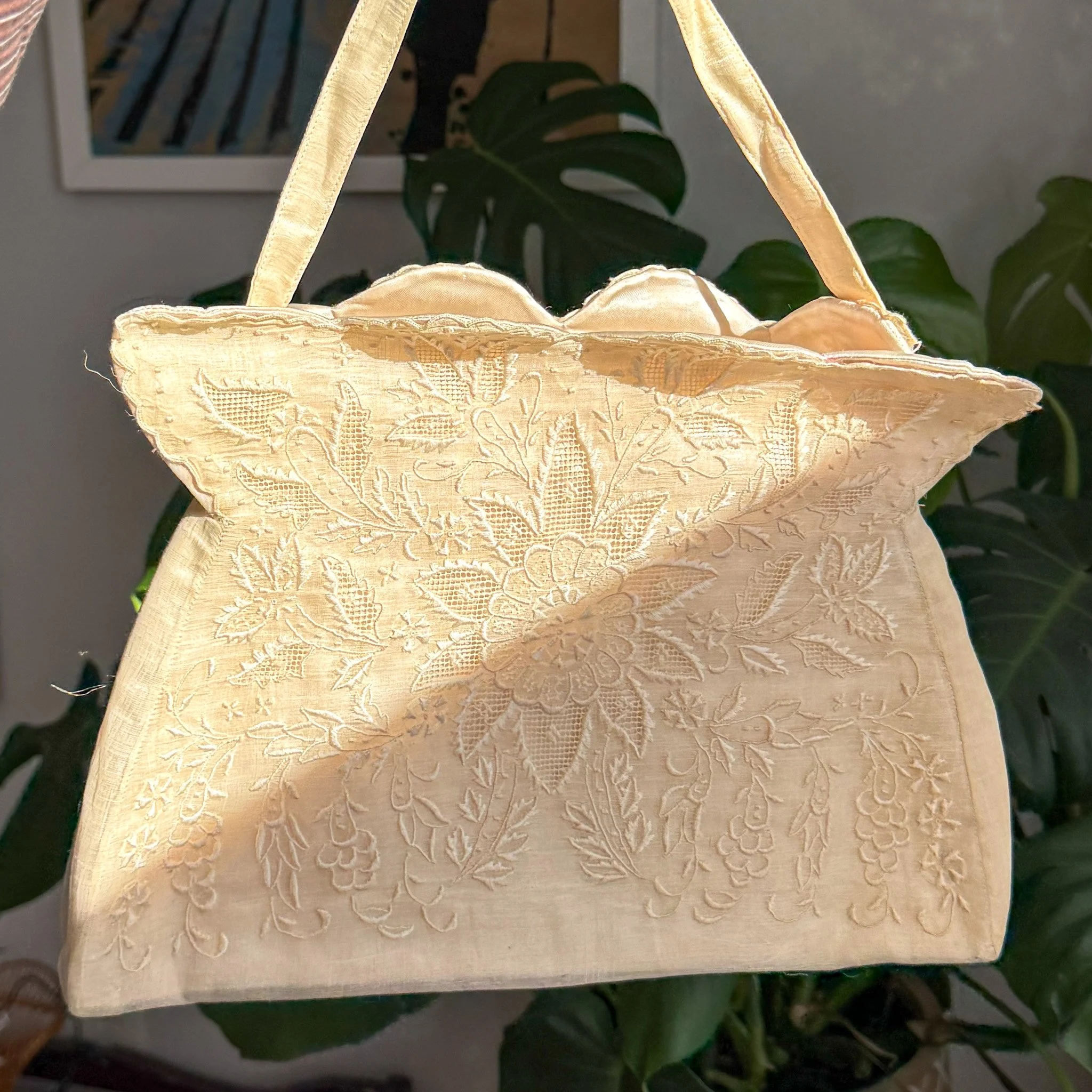 Silk Organza and Satin Purse