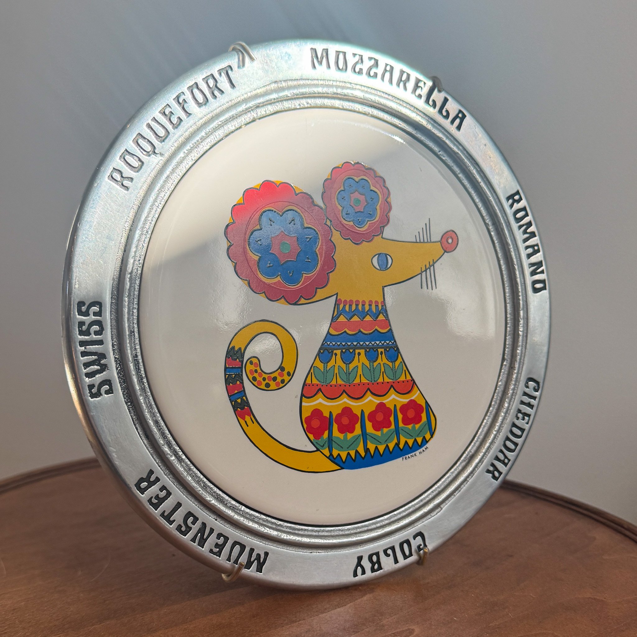 Folk Art Mouse and Cheese Board