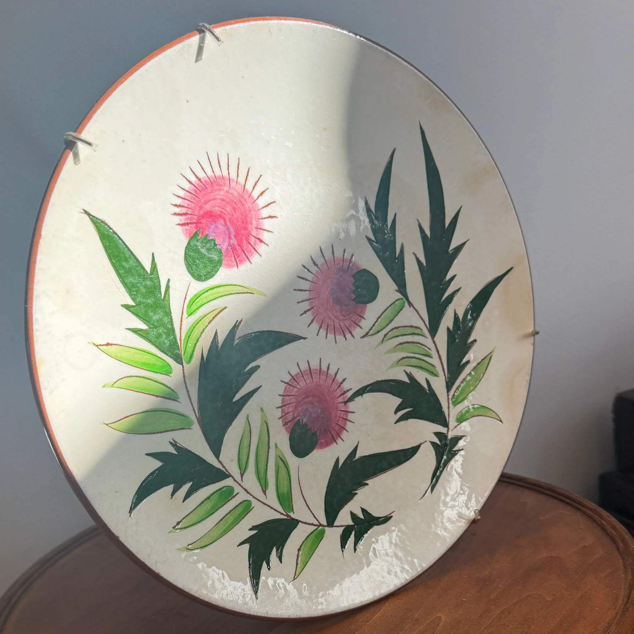 Pink Thistle Plate