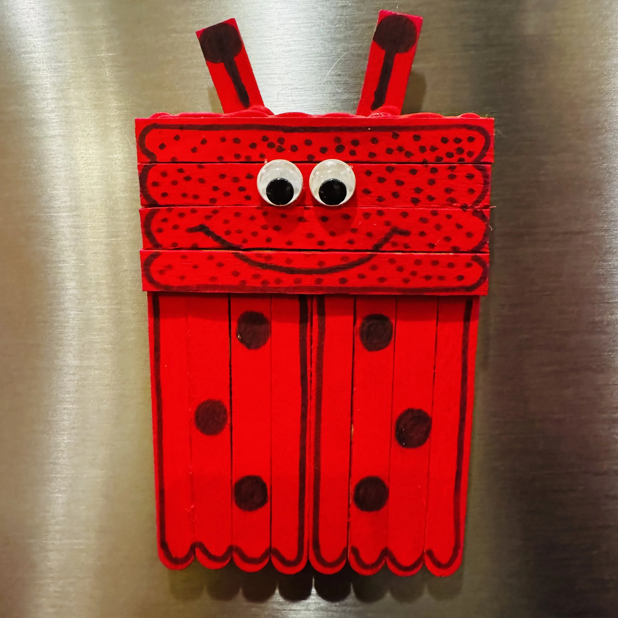 Handmade Popsicle Stick Ladybug