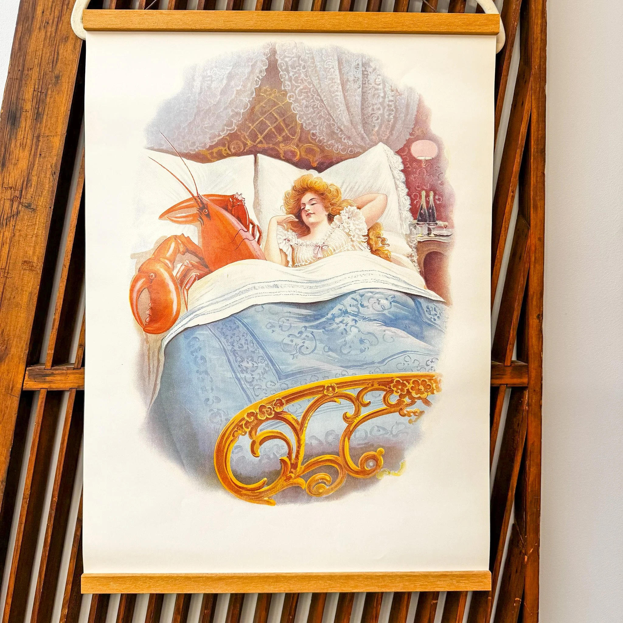 Lady and Lobster Print