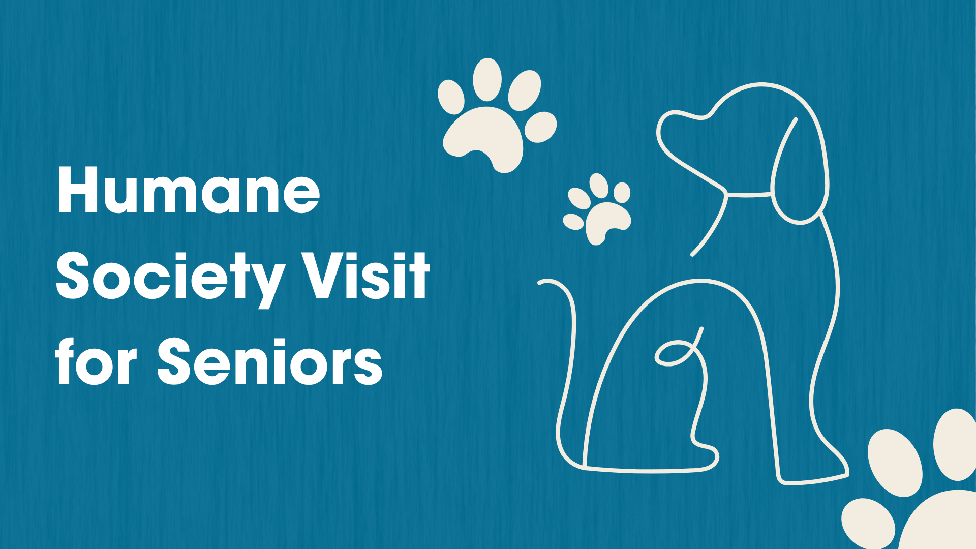 Humane Society Visit for Seniors