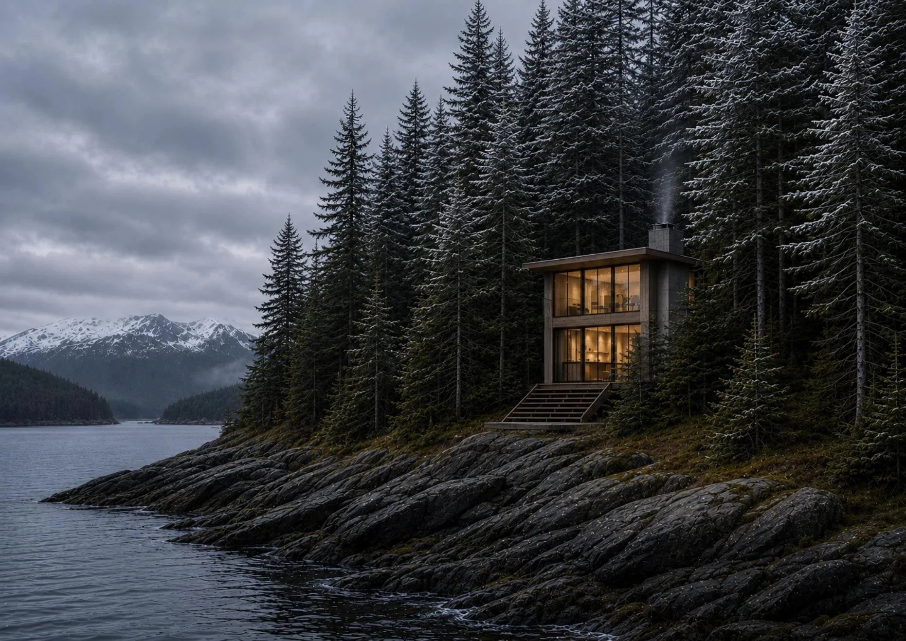 exterior cabin view