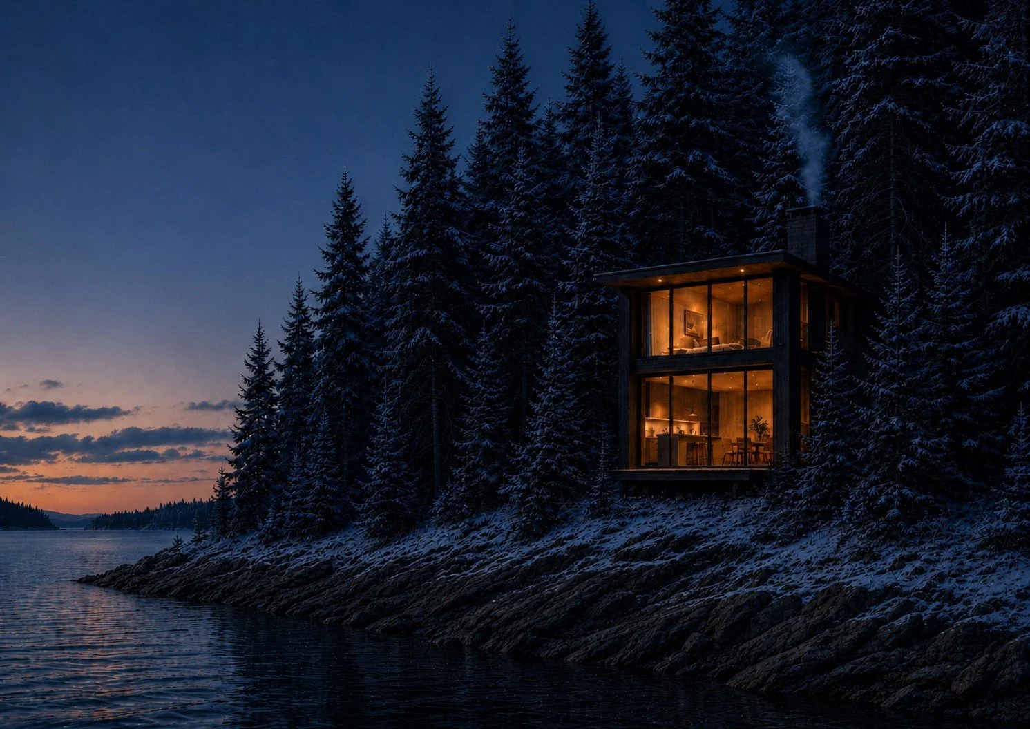Sitka Cabin dusk 1 A.jpeg
