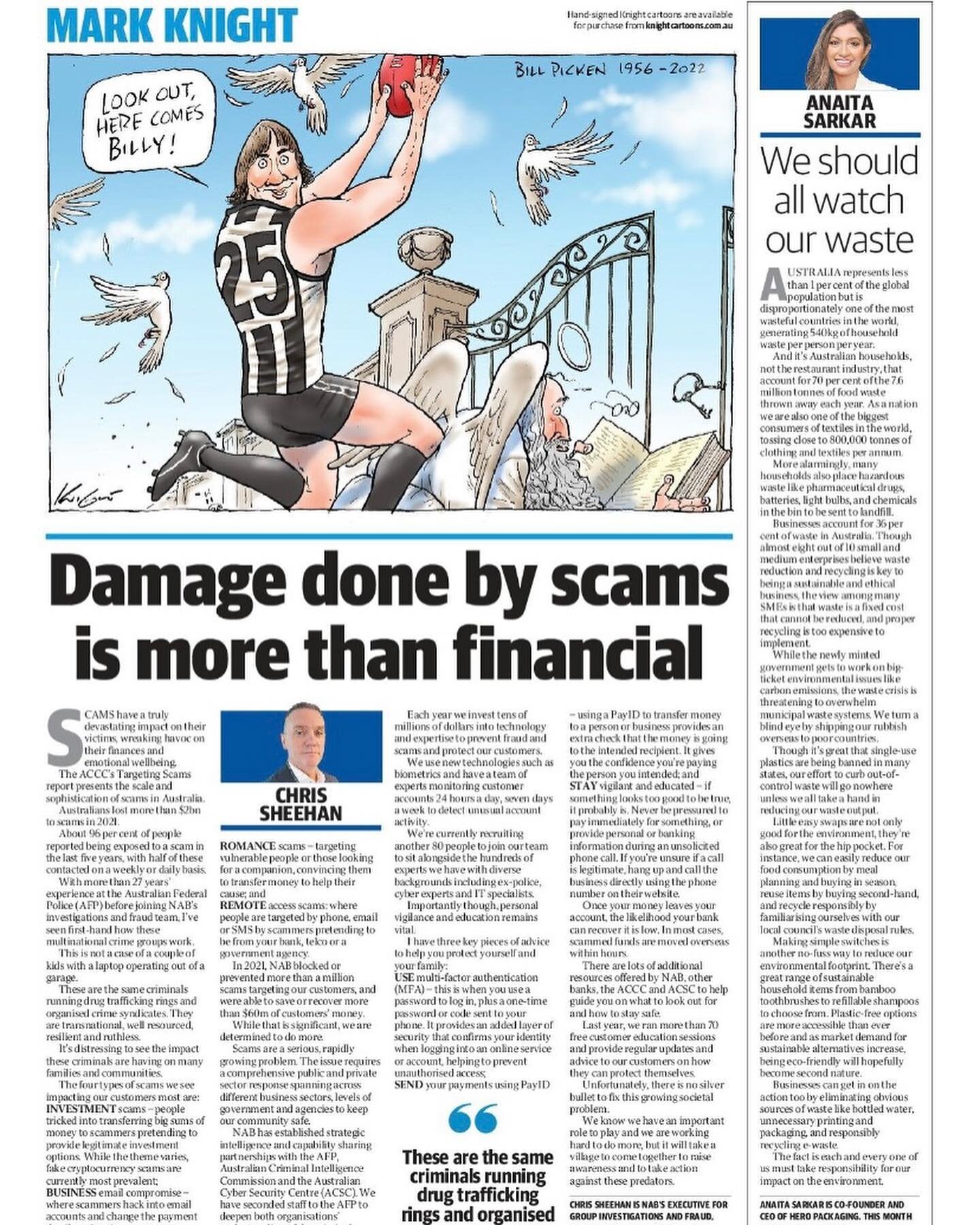 Over the last 5 days, we have had 3 client opinion pieces in The Herald Sun. A HUGE part of our programs is to position clients as key commentators to the news cycle. To be included as a columnist on opinion pages - you have to be talking about thing