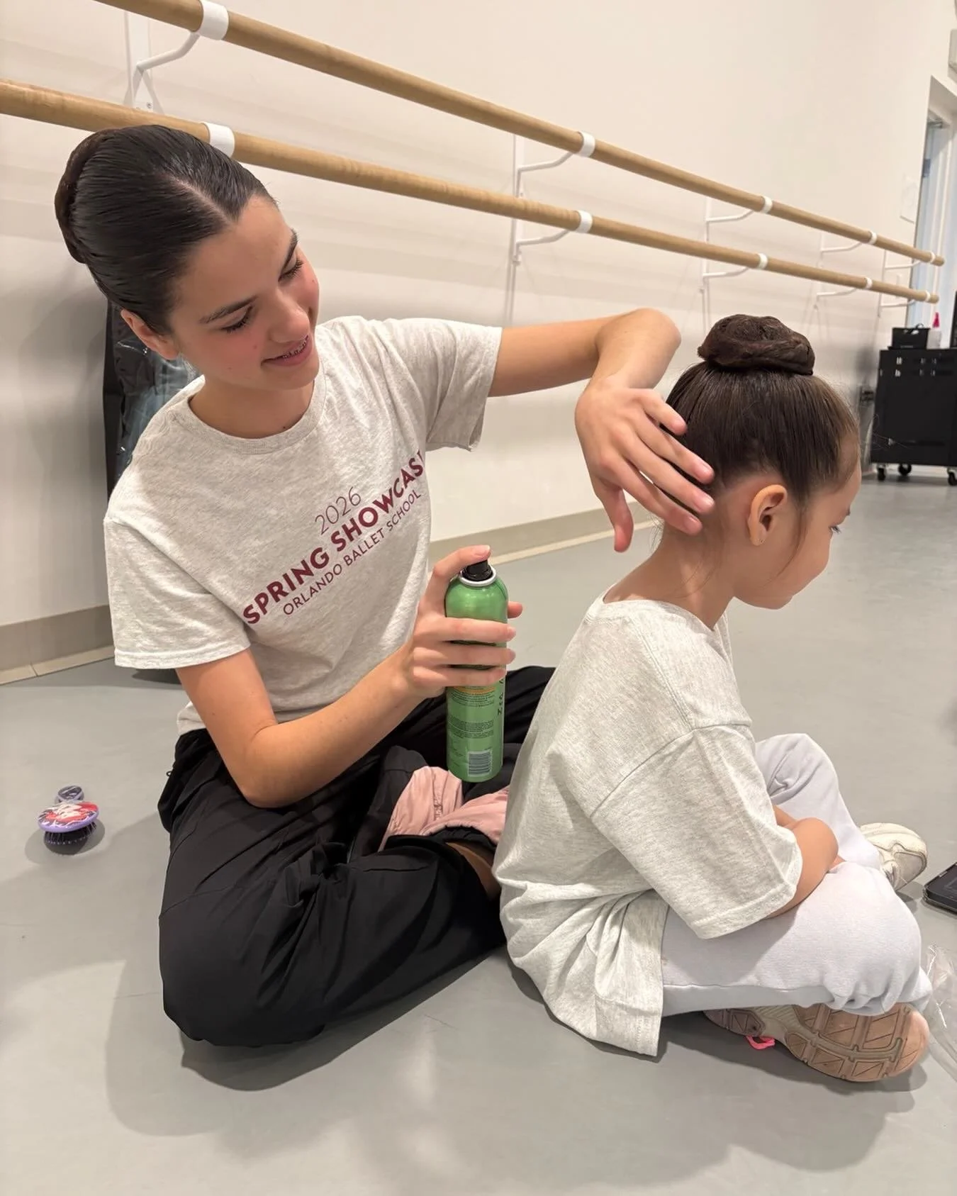 Getting ready to perform!  Bonds that develop through Movement Mentor are priceless.