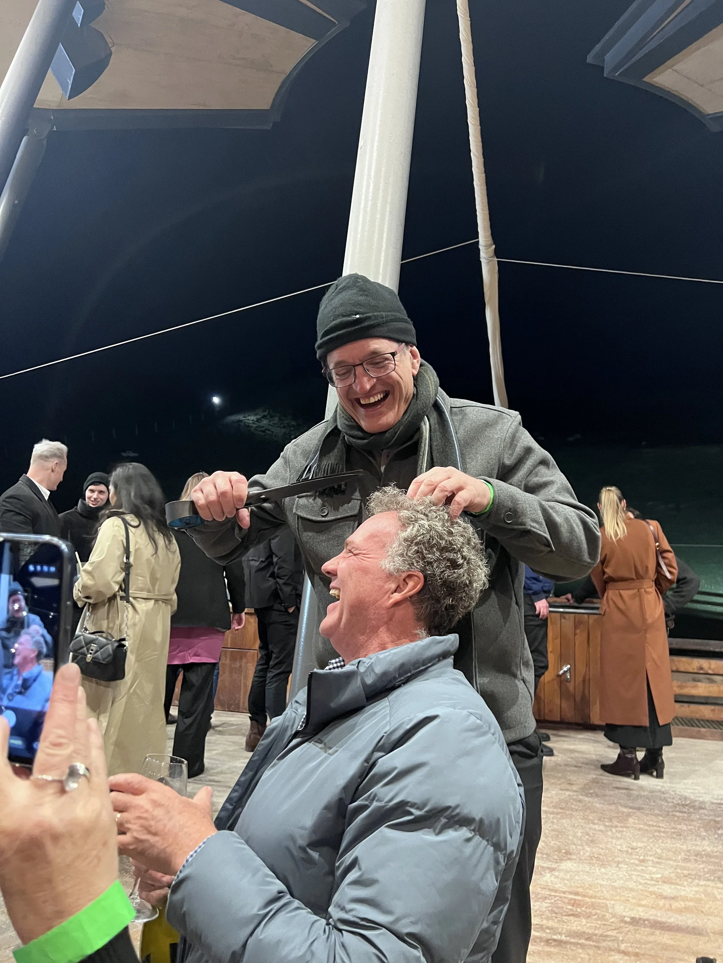 michael johnson practising shearing