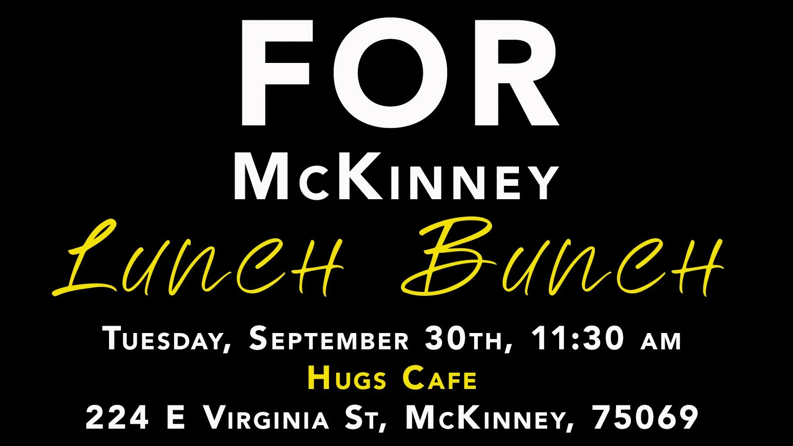 For McKinney Lunch Bunch (2025 0930) - Hugs Cafe.jpg