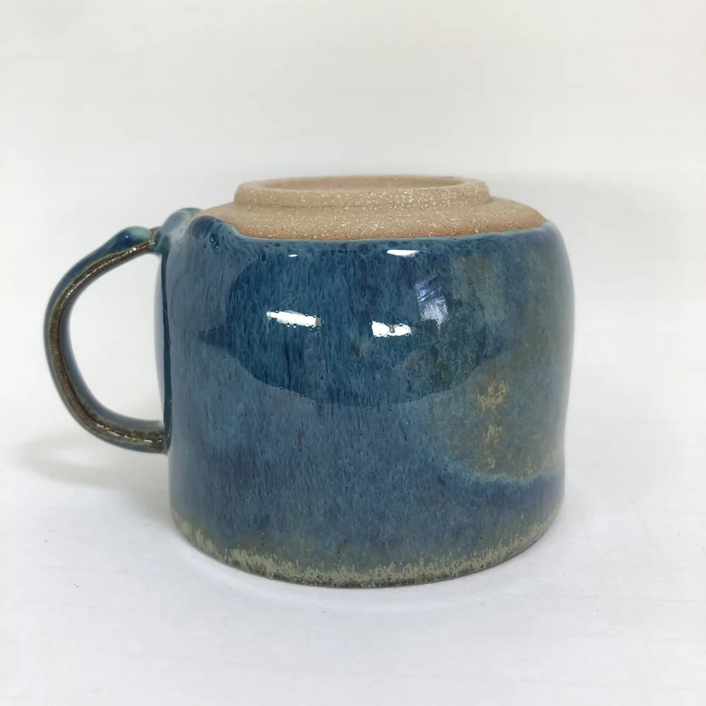 blue coffee mugs  Pottery by Eital