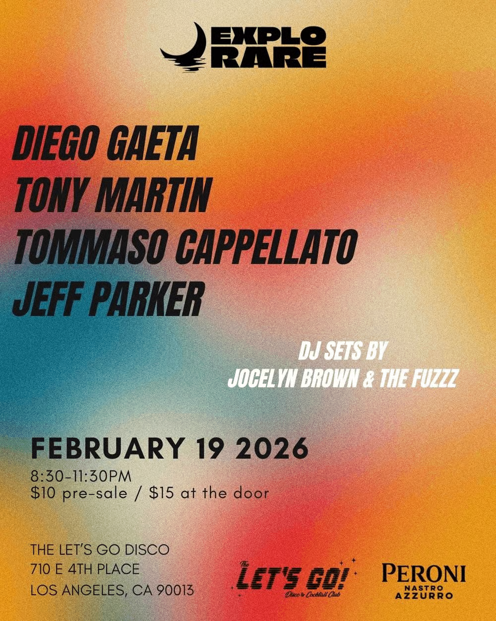 Explorare w/ Tommaso Cappelato, Diego Gaeta &amp; Tony Martin FEAT. JEFF PARKER (Tortoise) ( LIVE JAZZ - $10 presale / $15 at the door)
