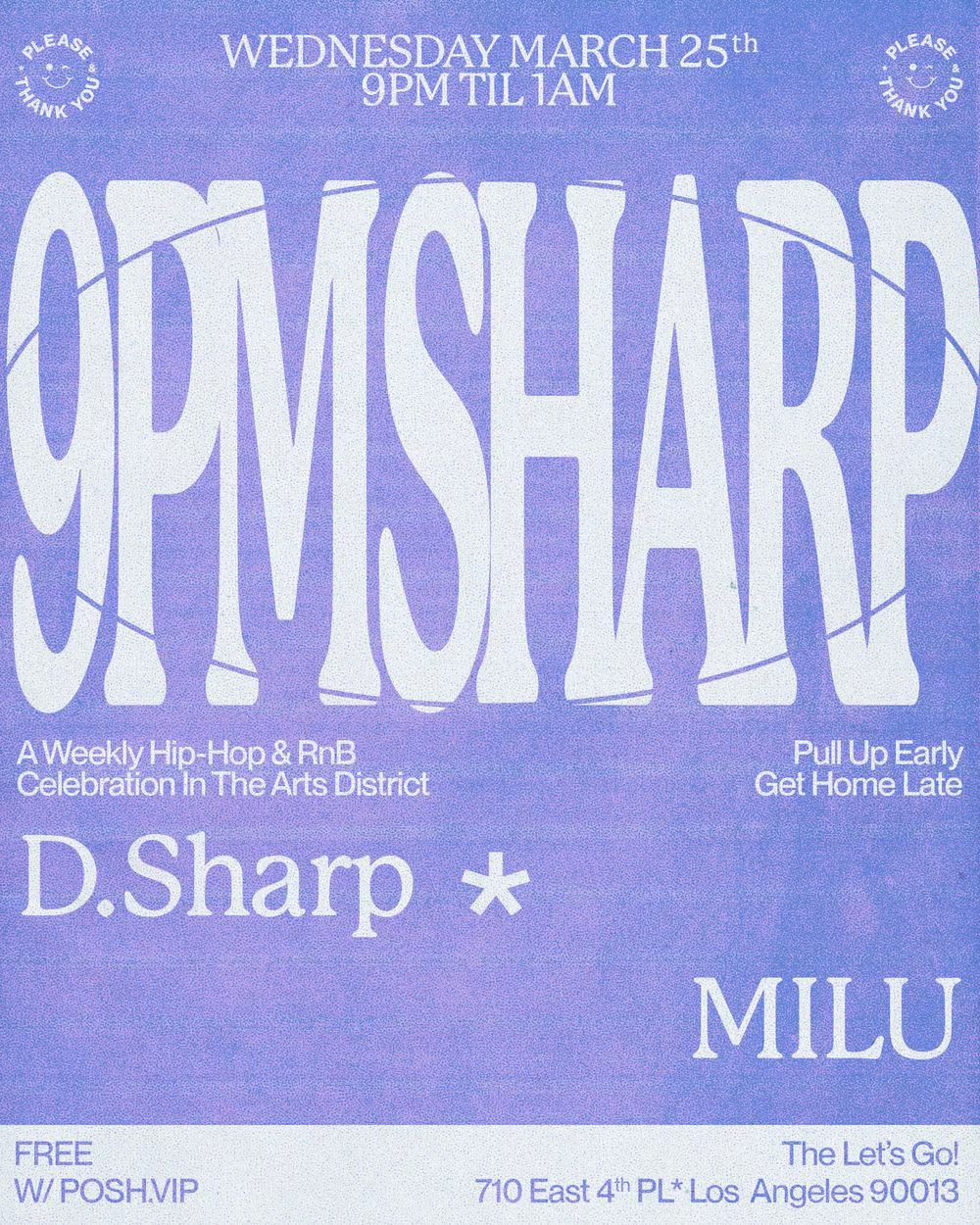 9PM Sharp w/ D.Sharp &amp; Milu