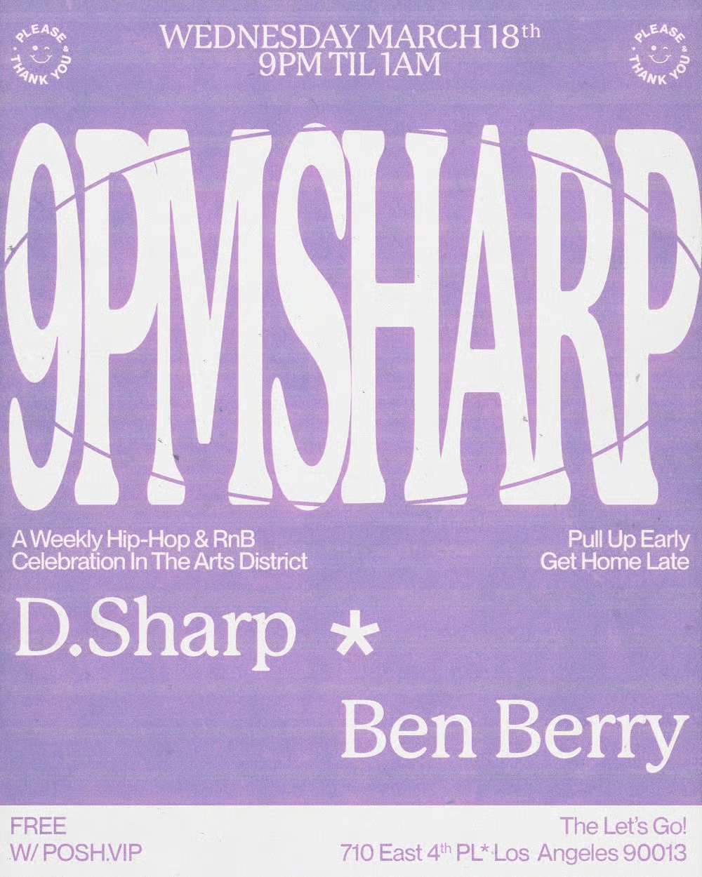 9PM Sharp w/ D.Sharp &amp; Ben Berry