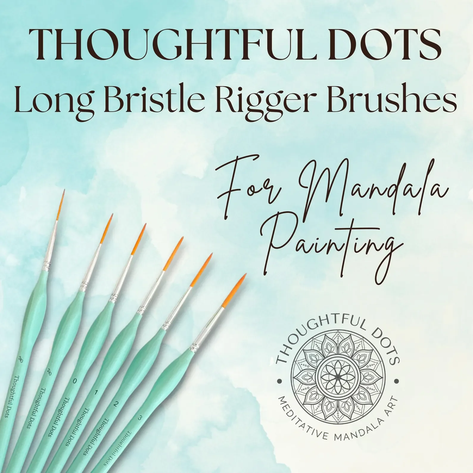 6 Piece Rigger Brush Set