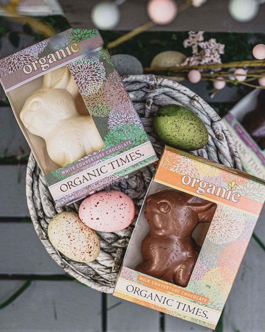 The CUTEST little Easter bunnies now in stock! 

🐰Made on Aus
🐰Certified Organic
🐰No use of GMOs
🐰Vegan Friendly 
🐰Fair trade and Eco friendly 💖

Organic Times