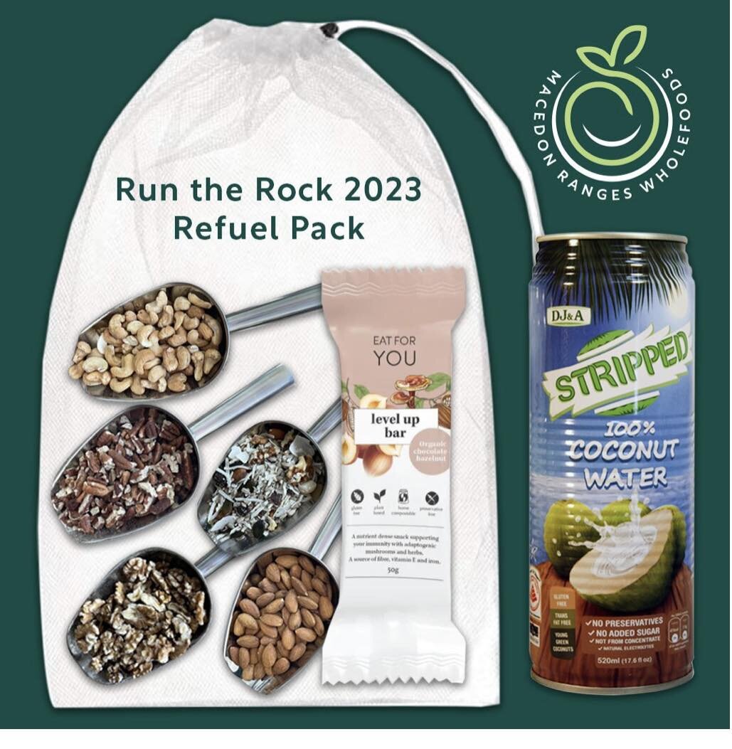 ONE WEEK LEFT! 

If you&rsquo;re Running the Rock, pre order your Post Run Refuel Pack and pick up from Macedon Ranges Wholefoods stall after your run- Link in Bio! 

#macedonrangessmallbusiness #bulkfoods #shoplocal #sustainability #runtherock
