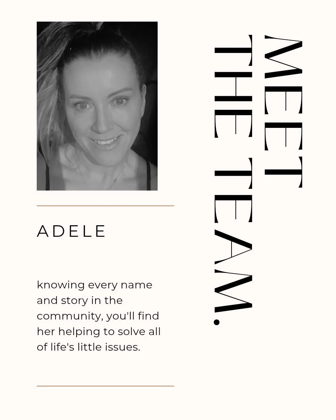 ○ MEET THE STAFF ○

Name : Del / Fitzy

&bull; What's your go to drink?
Coffee first &amp; Lemon Tonic a close second

&bull; Anything by @nakedtallow 

&bull; What is your instant good mood song?
Feel Alive - The Dreggs 

&bull; Which snack should e
