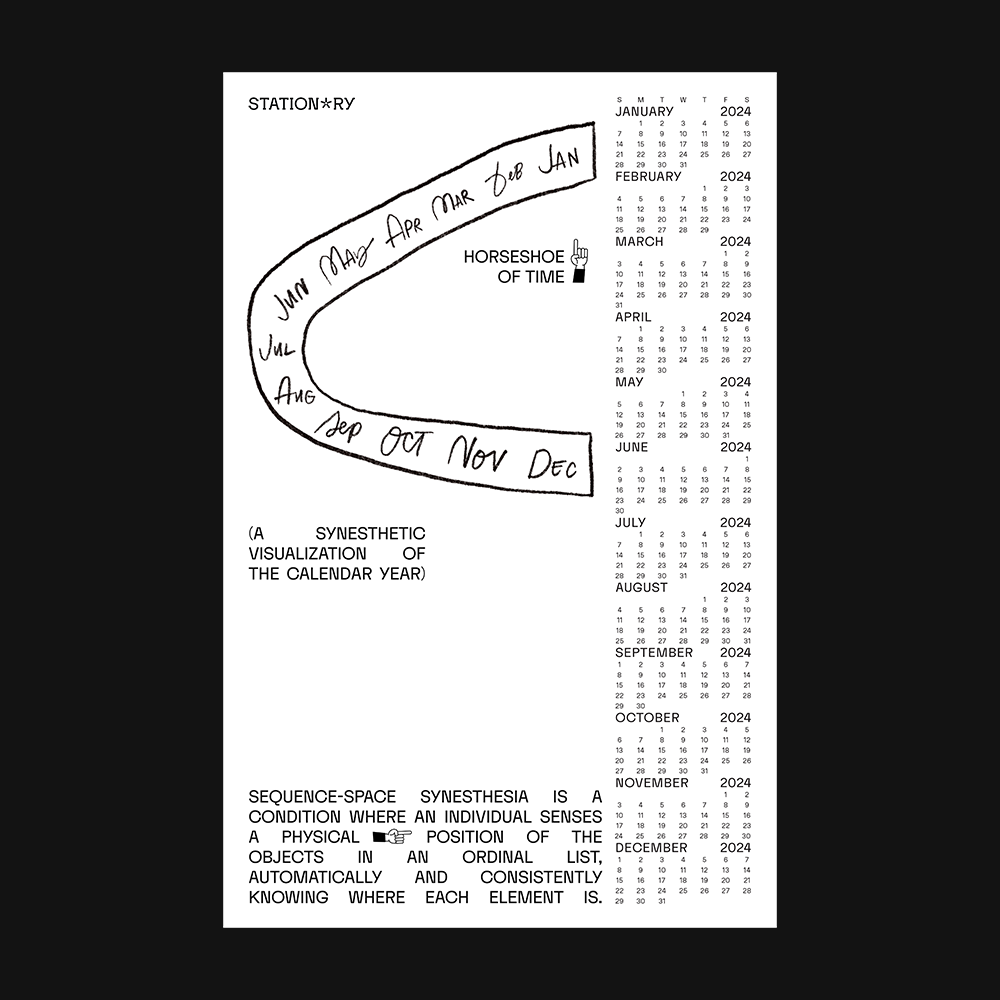 'Horseshoe of Time' Annual Calendar, 2023