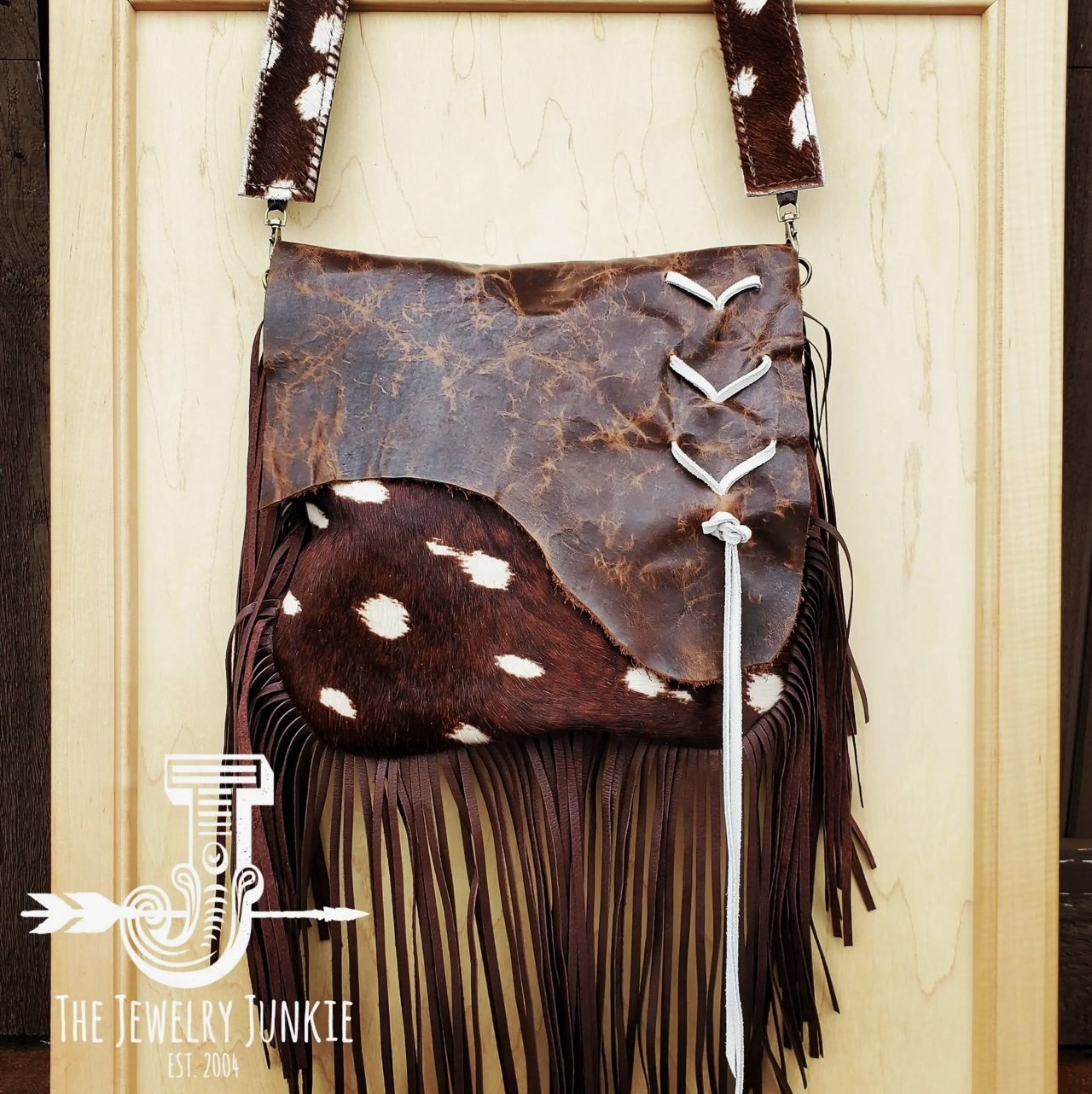 Axis Deer Hide Printed Leather Crossbody Handbag – The Rhinestone Antler  Boutique
