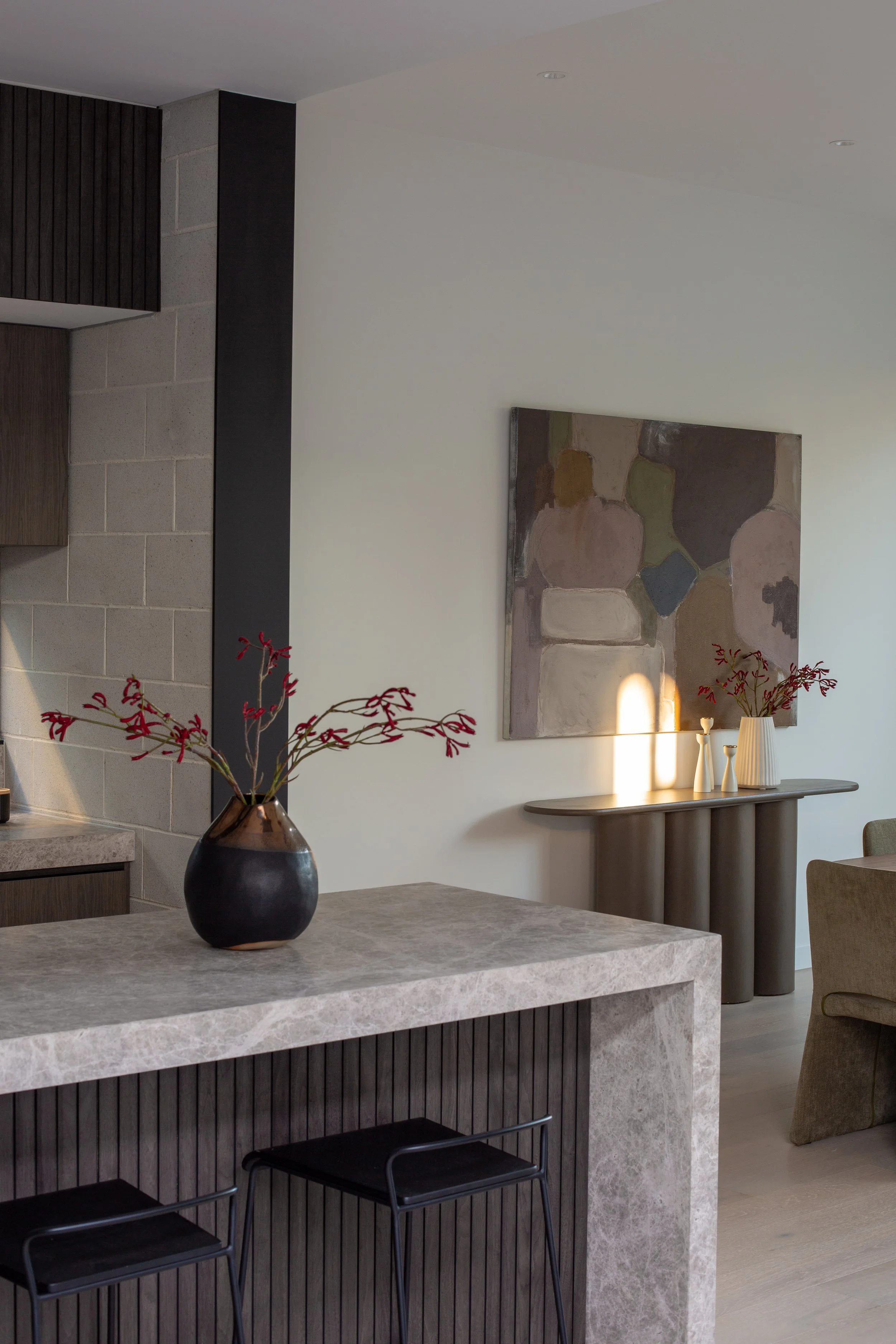 Modern two storey architectural house kitchen detail 
view by DE SMIT ARCHITECTURE