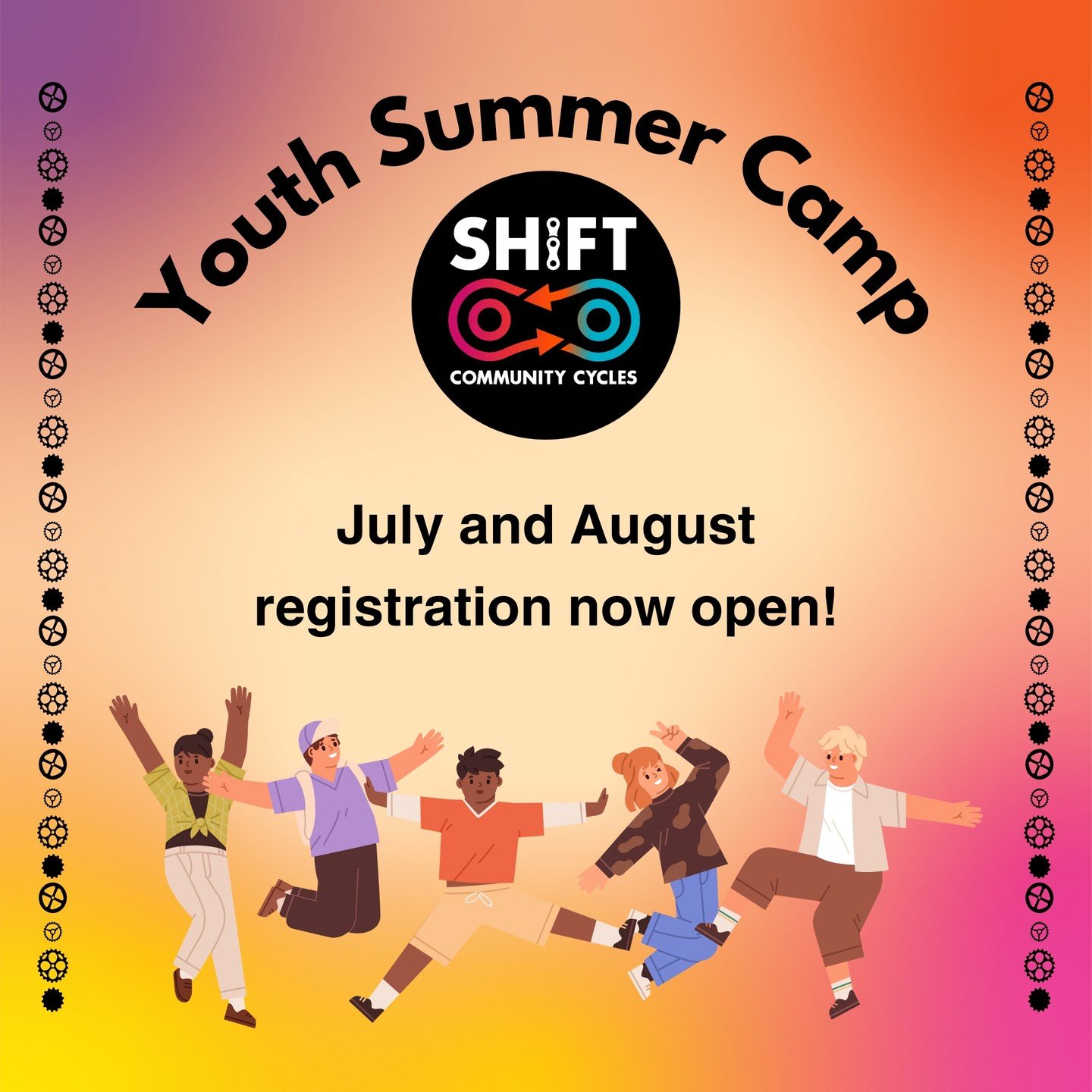 Registration for our Youth Summer Camps are now open! Camps take place through July and August. Visit ShiftCC.org to find out more and reserve a spot!