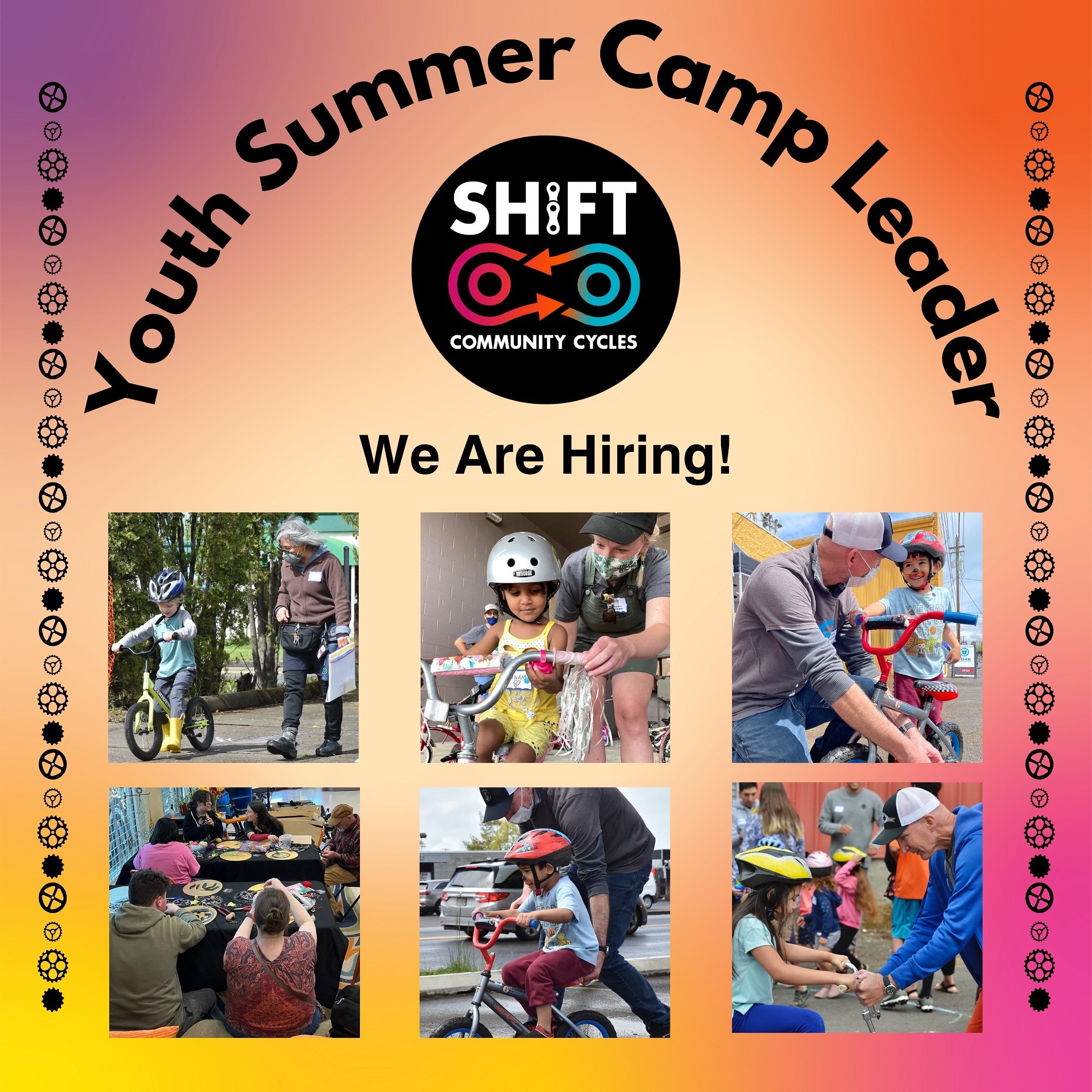 Do you love working with young people, love bikes and live - eat- breathe bike culture? We are looking for a camp leader to support our summer camps June-Sept, 2024. Learn more on our careers page: https://www.shiftcc.org/jobs