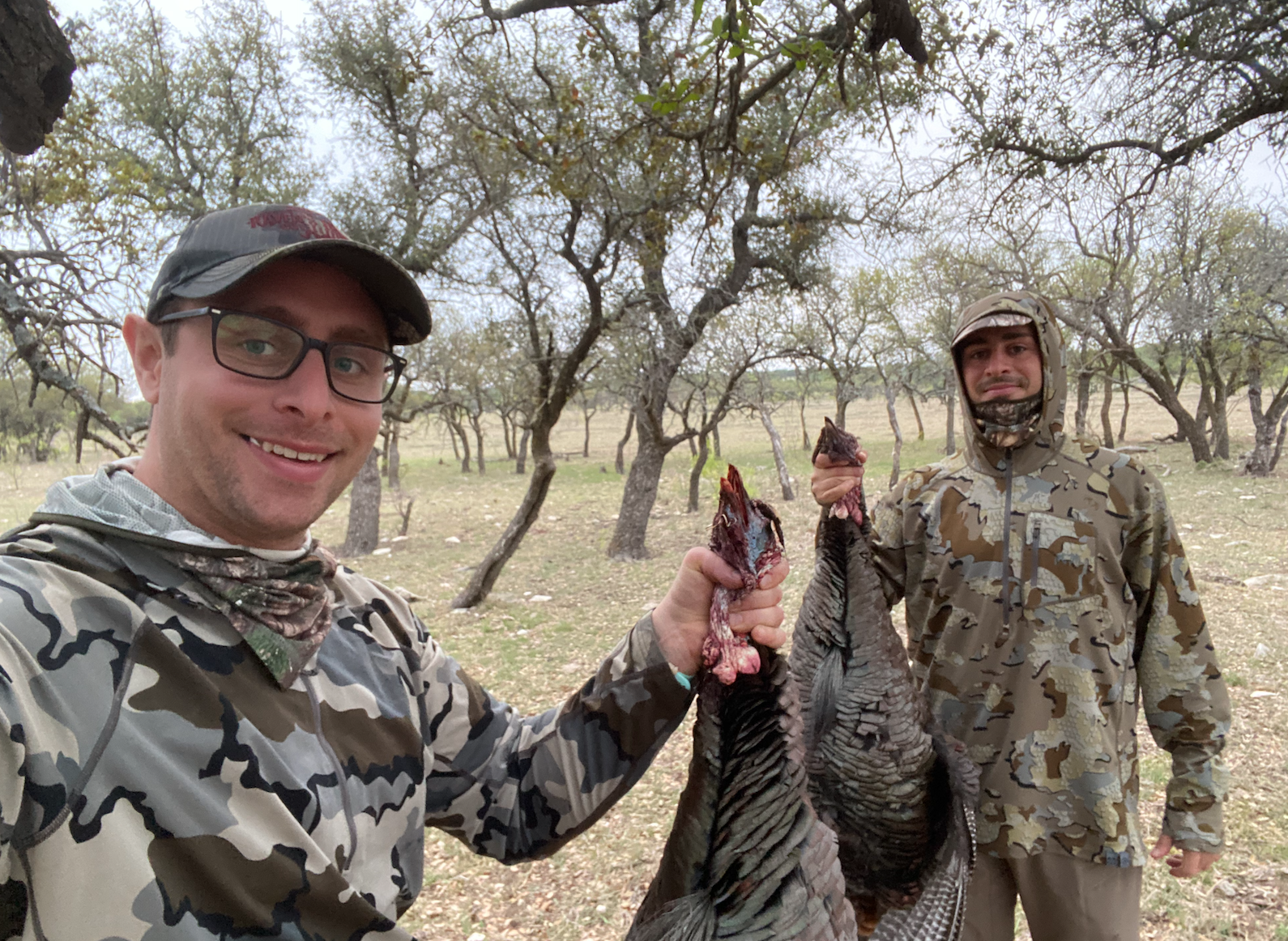 Brent and I with our turkeys