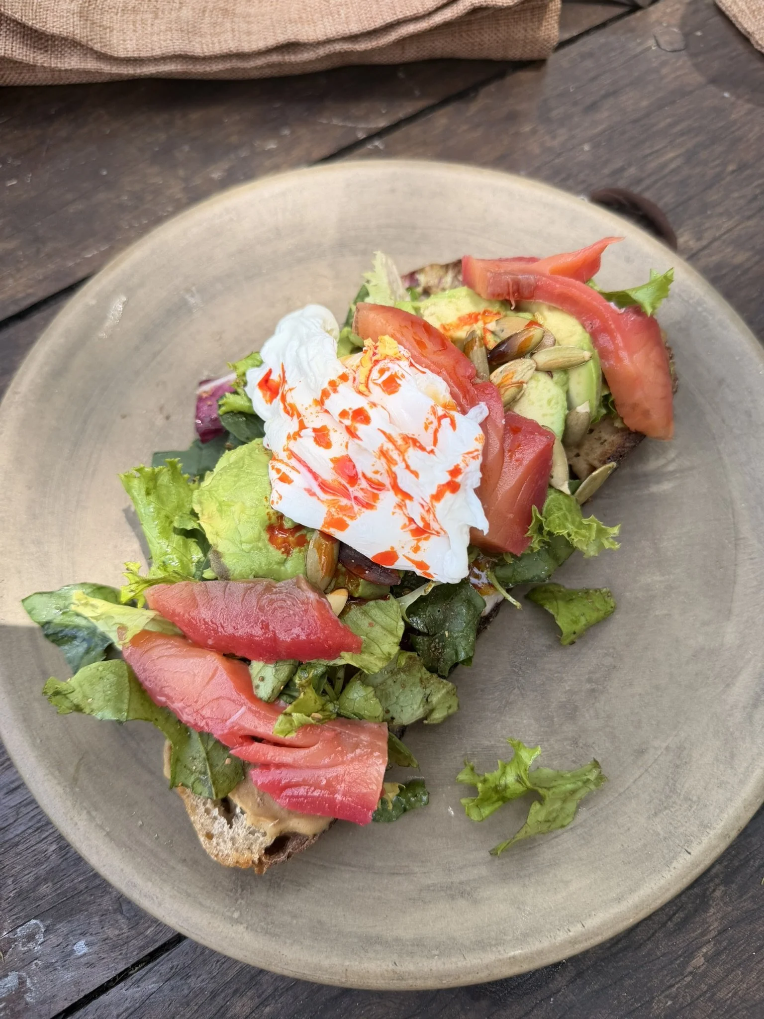 Salmon toast