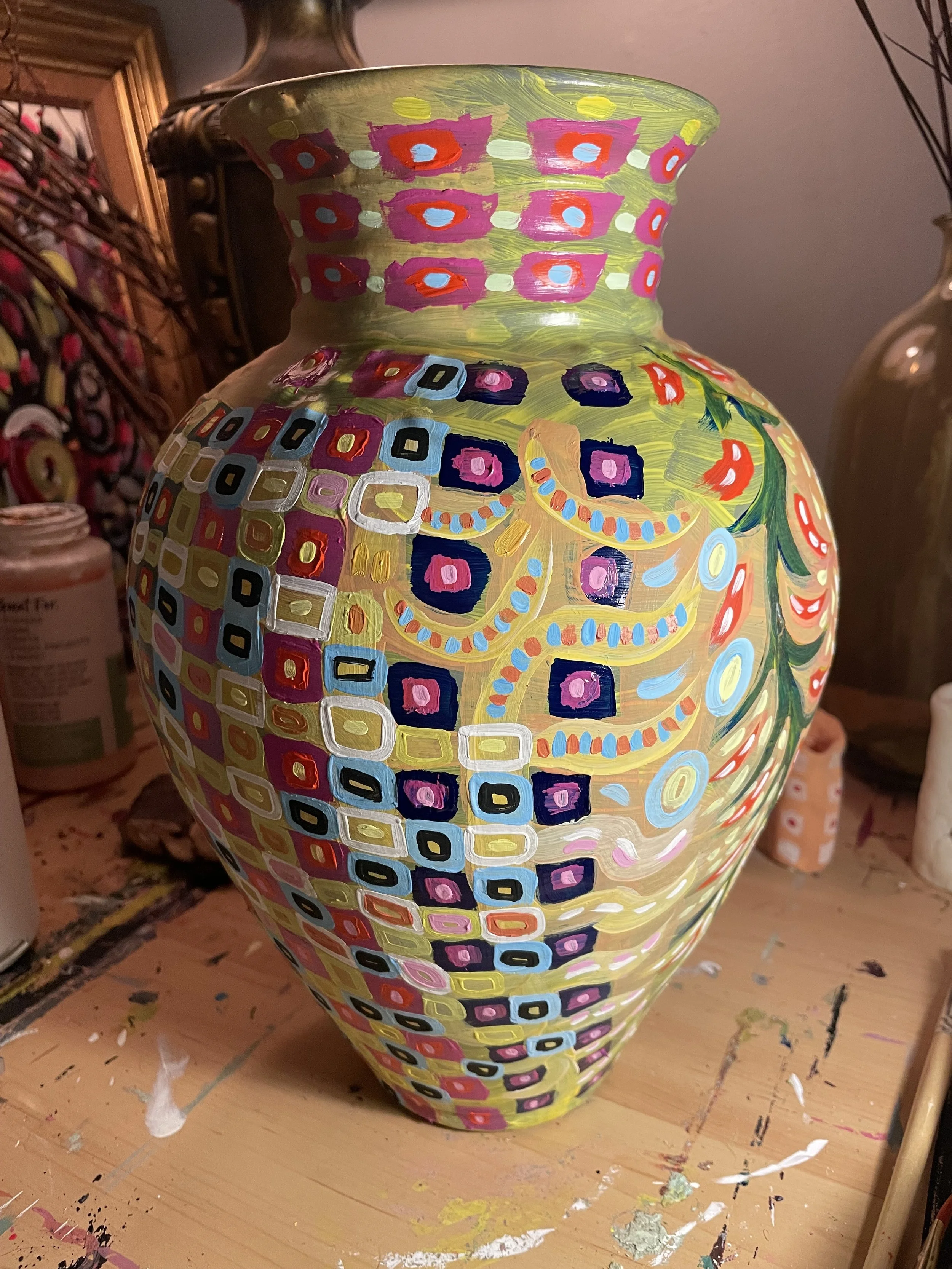 Hand Painted Vase