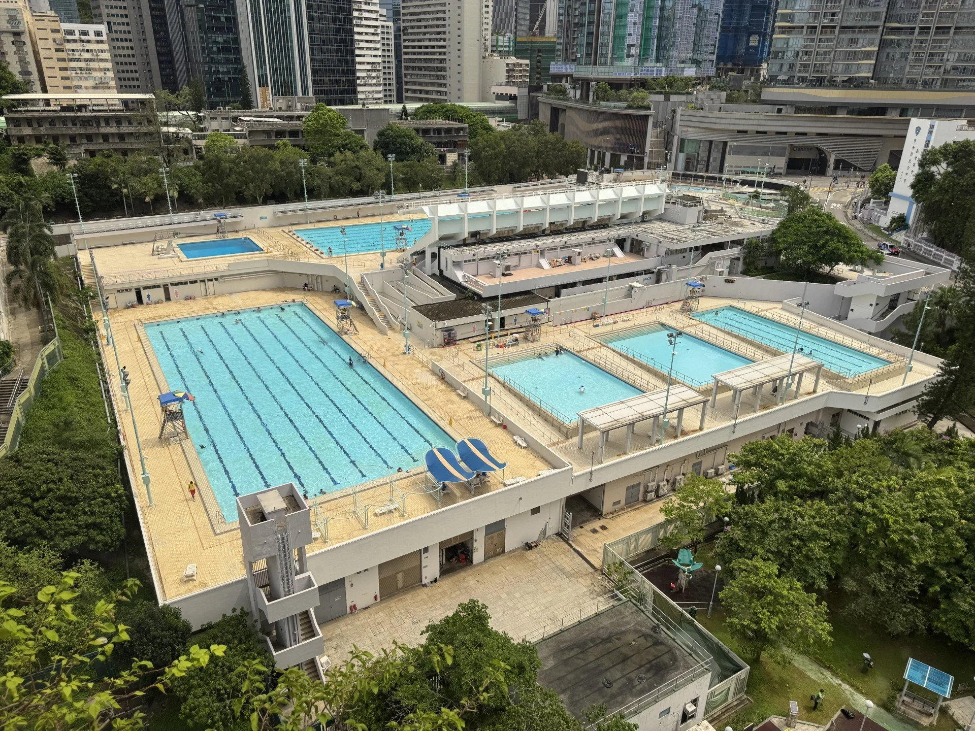 Pao Yue Kong Swimming Pool complex in Aberdeen, Hong Kong
