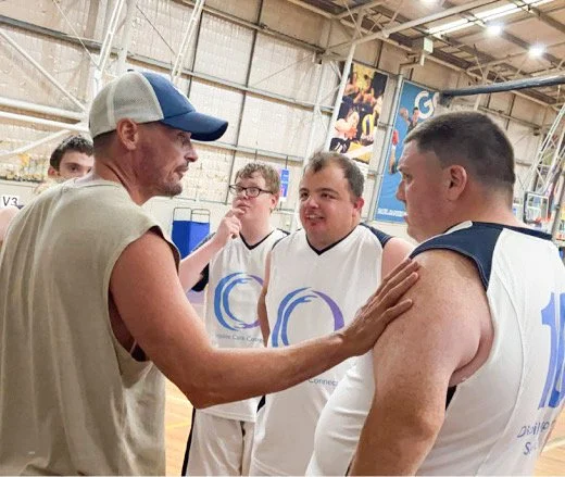 “Legends”. The Complete Carers Co Basketball Team.   