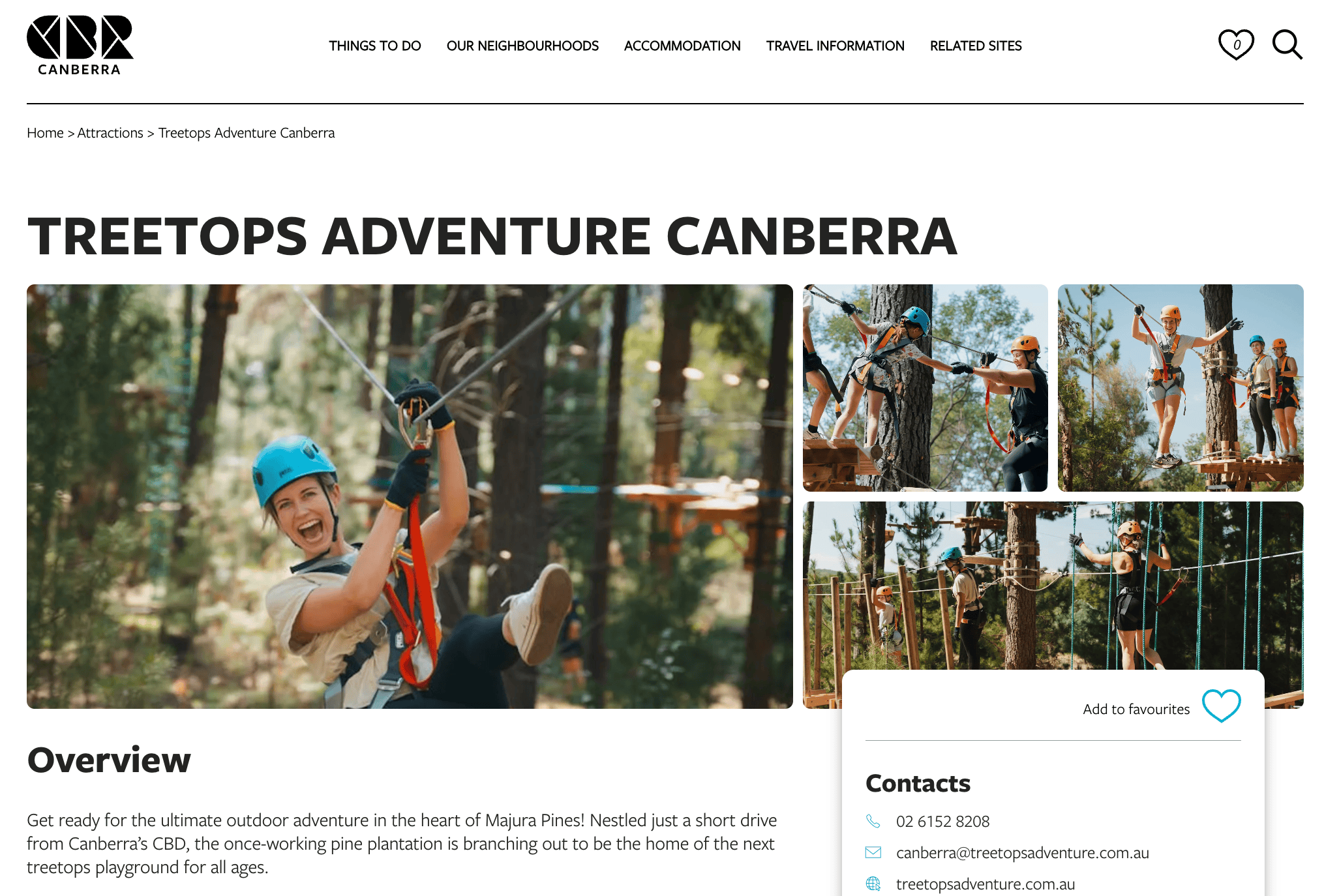 news article about treetops canberra