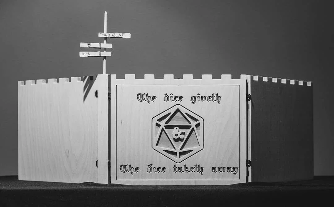 I've been having so much fun with my d&amp;d crew these days, I was inspired to build myself a worthy fortress to conceal all of my inopportune rolls behind! 
Photo credit goes to @m.w_peters for the incredible glamour shots!

Find the rest of Mory's