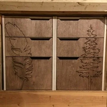 Set of custom understair drawers  built for my dad's music room to be! Cant wait to see how they look when the room is all finished!
Thanks @benjam608 for helping to install them and for the slick pics! .
.
#woodworking #customwoodwork