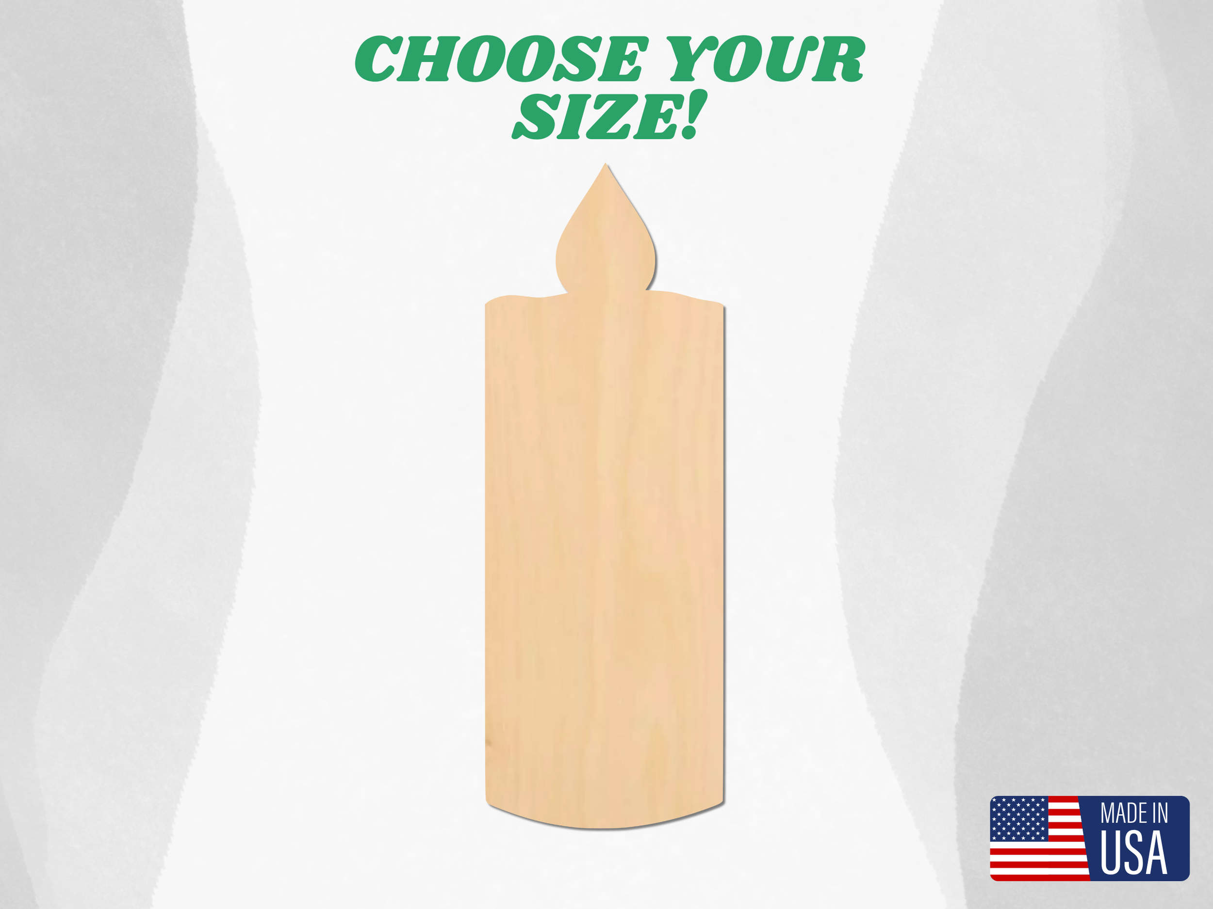 Unfinished Wooden Candle Wood Blank | Candle Wood Cutout Shape | Laser Cut Blanks | Unfinished | DIY Craft Blanks