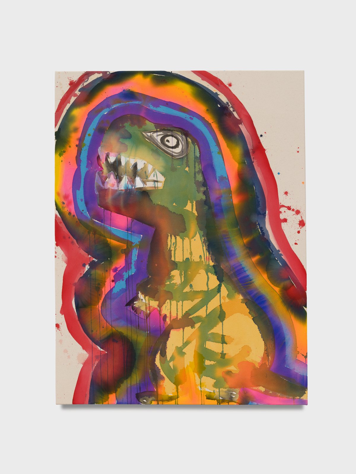 Azurite 2023 acrylic on canvas 36 x 24 in.
