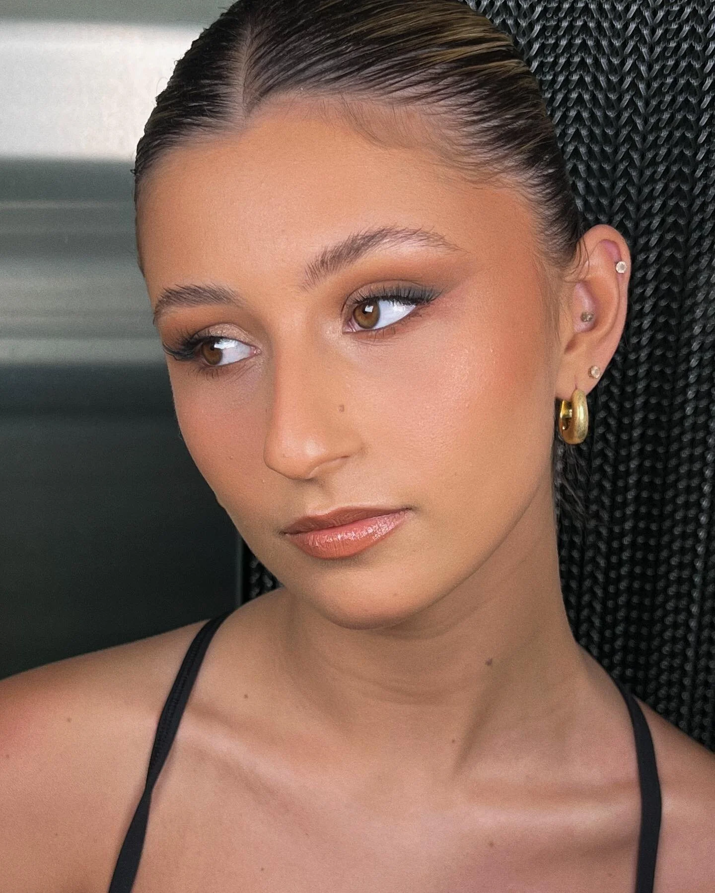 warm matte tones will always be my favourite 😇 glam on the gorgeous @taylahkmartin 🤍