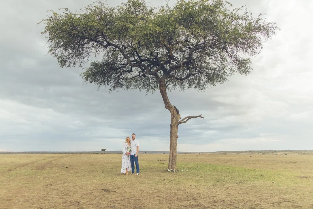 Couple holding hands