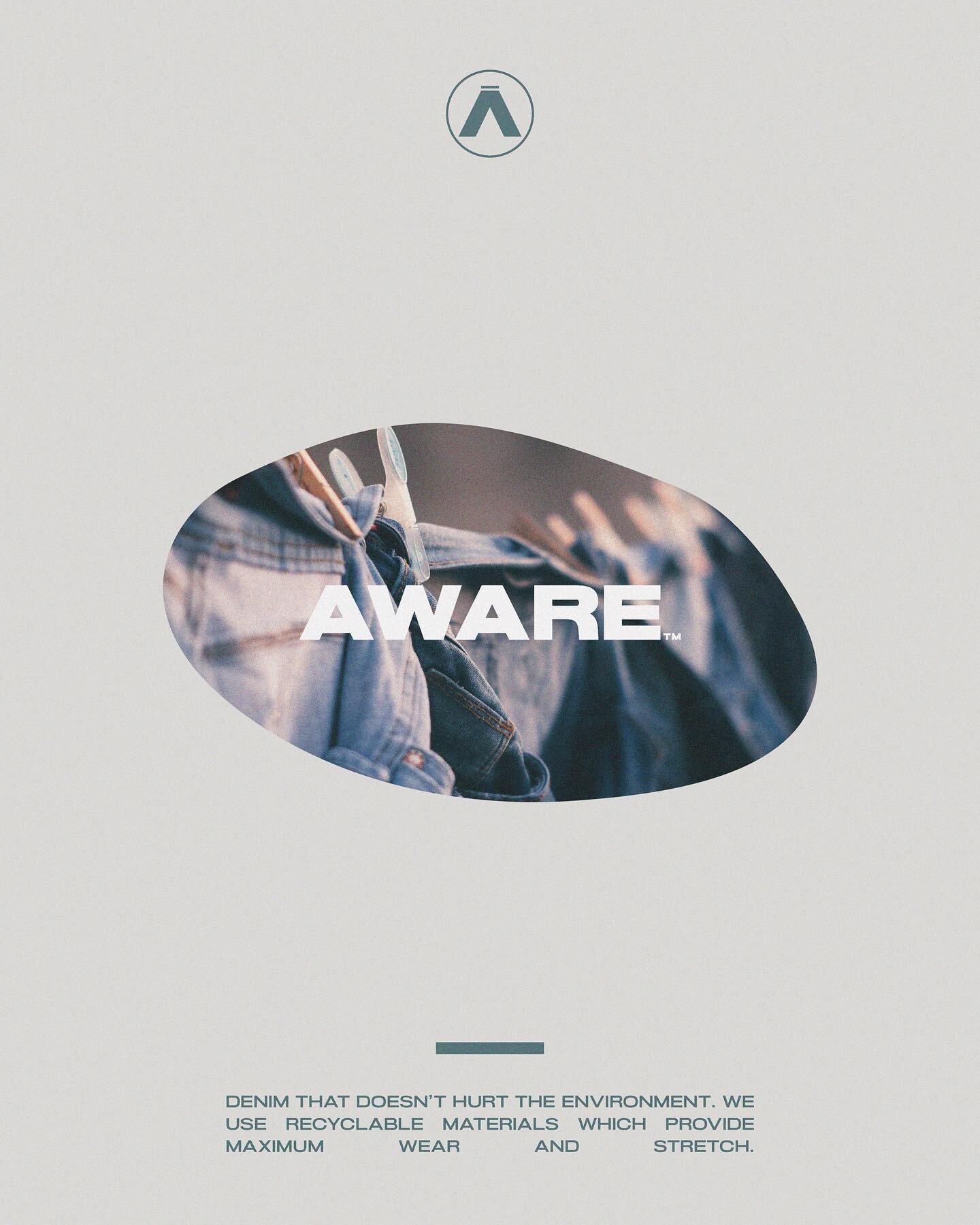 Design application for Aware ✨
Denim made from recyclable materials. 

Aware&rsquo;s goal is to create a more eco-friendly solution to denim clothes, and encourage people to be more 𝘢𝘸𝘢𝘳𝘦 𝘰𝘧 𝘸𝘩𝘢𝘵 𝘵𝘩𝘦𝘺 𝘸𝘦𝘢𝘳, specifically how their c
