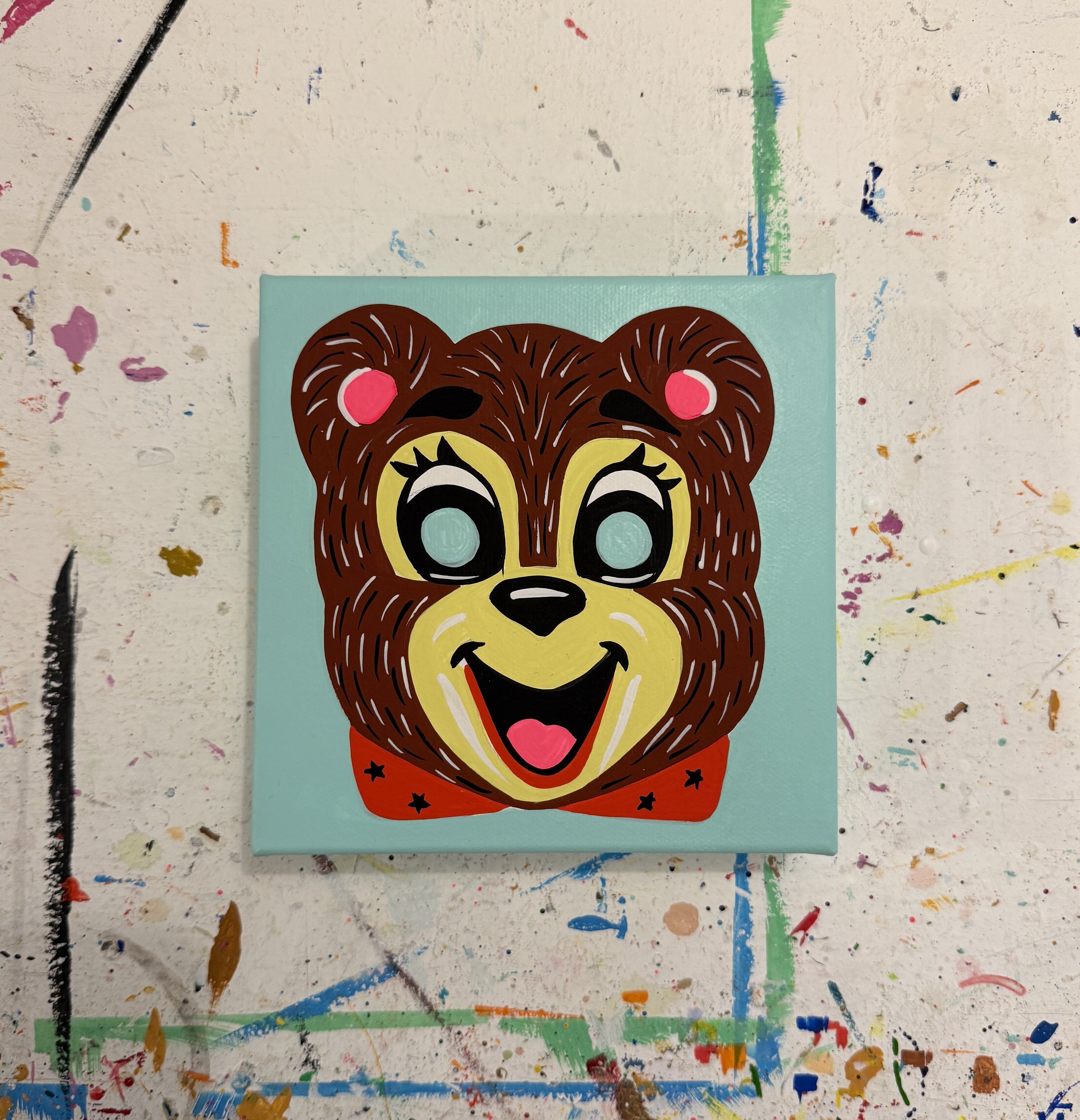 Vintage mask -Bearly scary