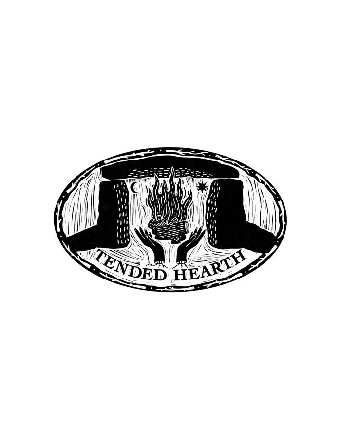 The Making of 'Tended Hearth' logo by artist Emily Vanns