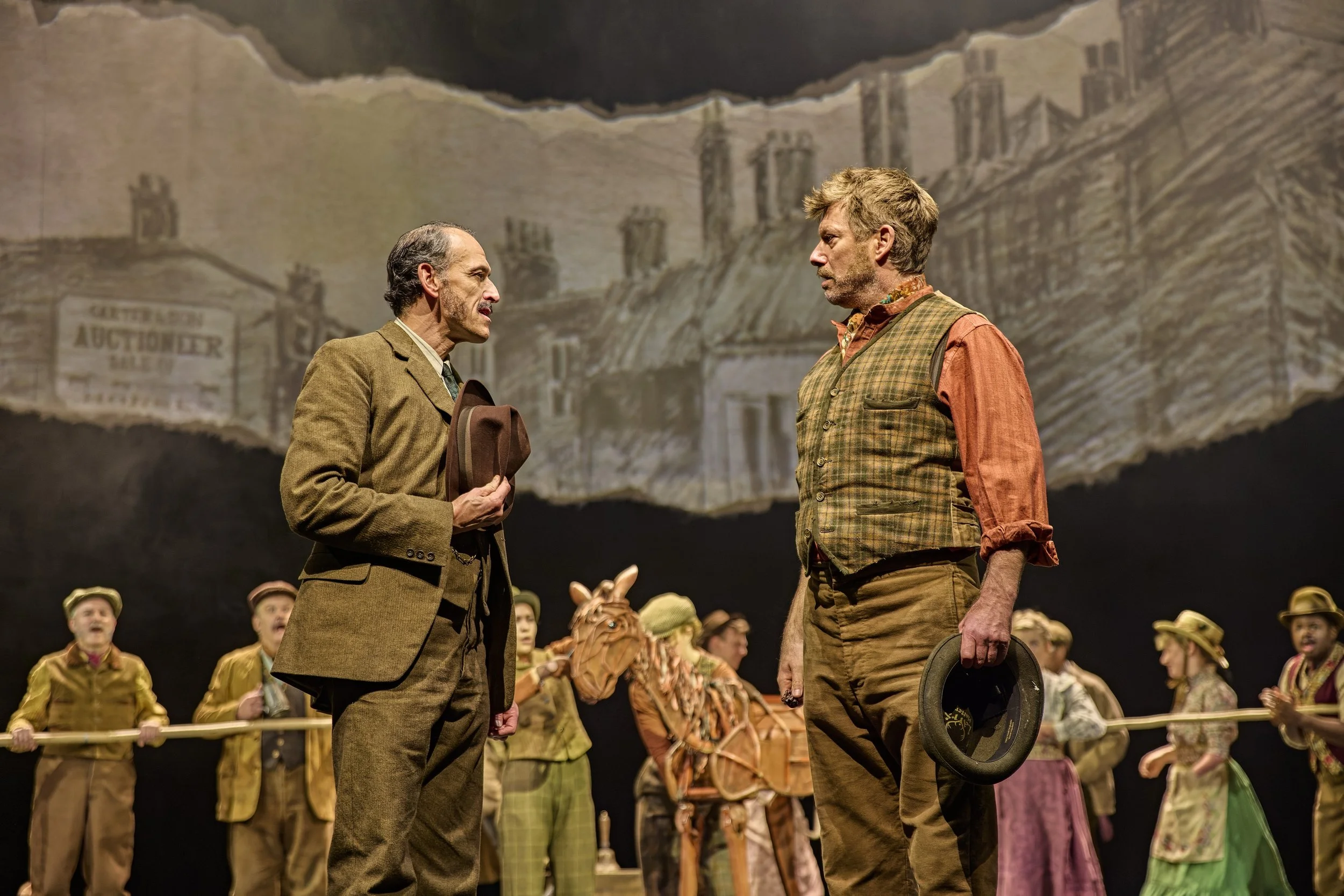 Nicholas Khan and Stephen Beckett in War Horse 2026 at the National Theatre (c) Brinkhoff-Moegenburg 1136-0871.JPG