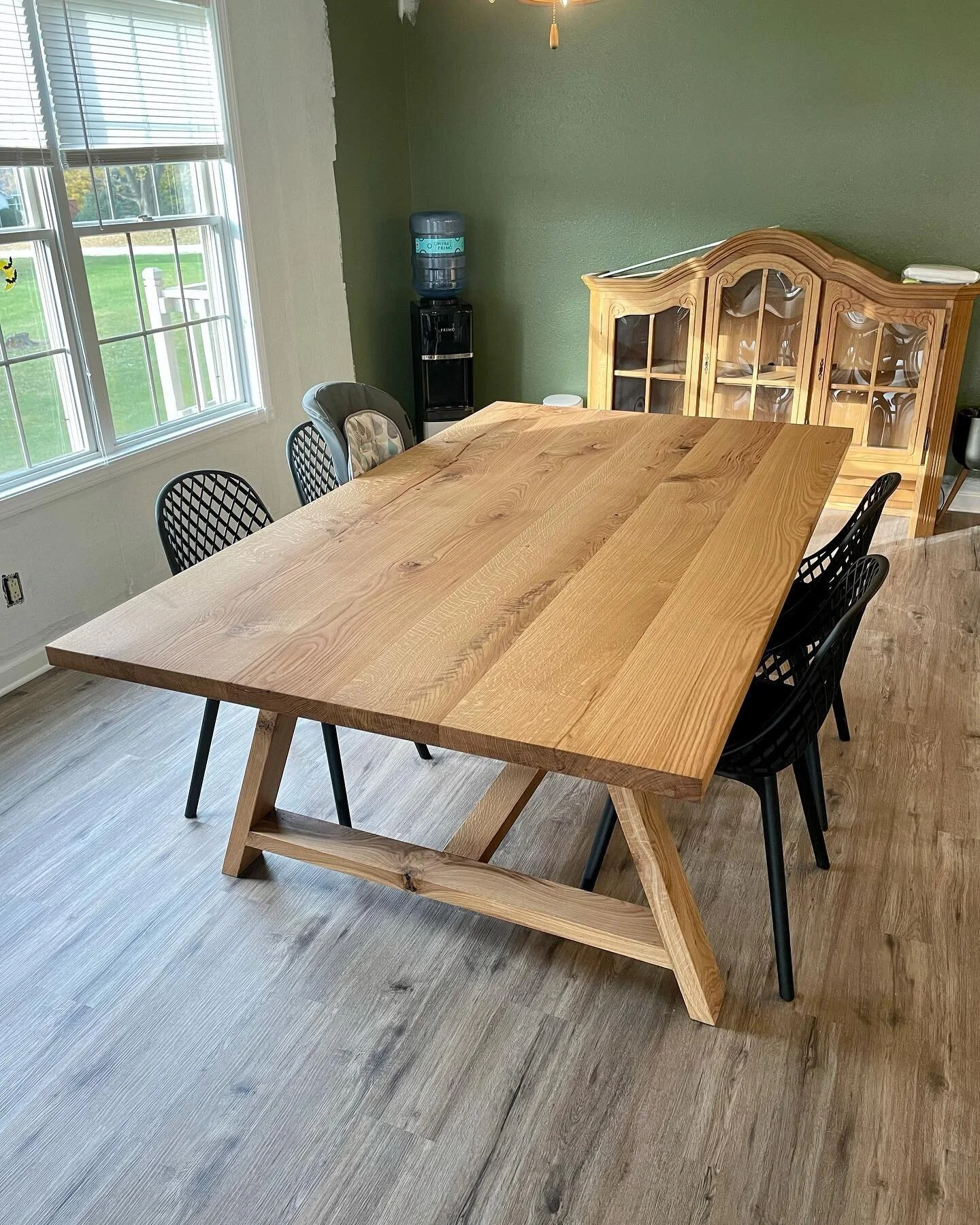 Just finished up this solid oak dining table!