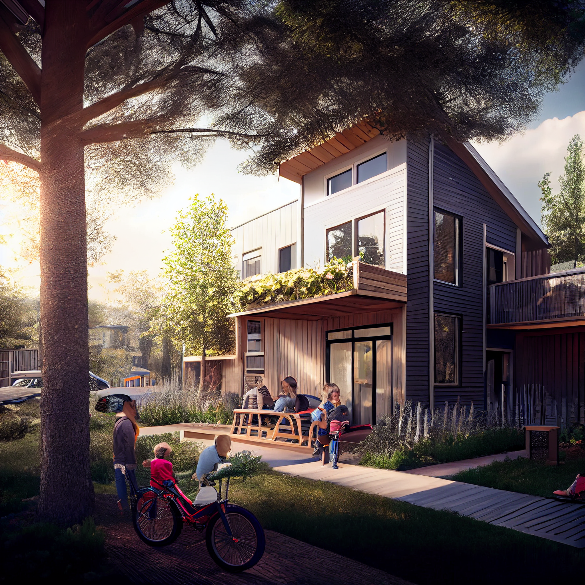 gmmonty3_multigenerational_prefab_fourplex_homes_with_trees_and_66453b69-c86e-4bb9-8ff4-71f33b60c645.png