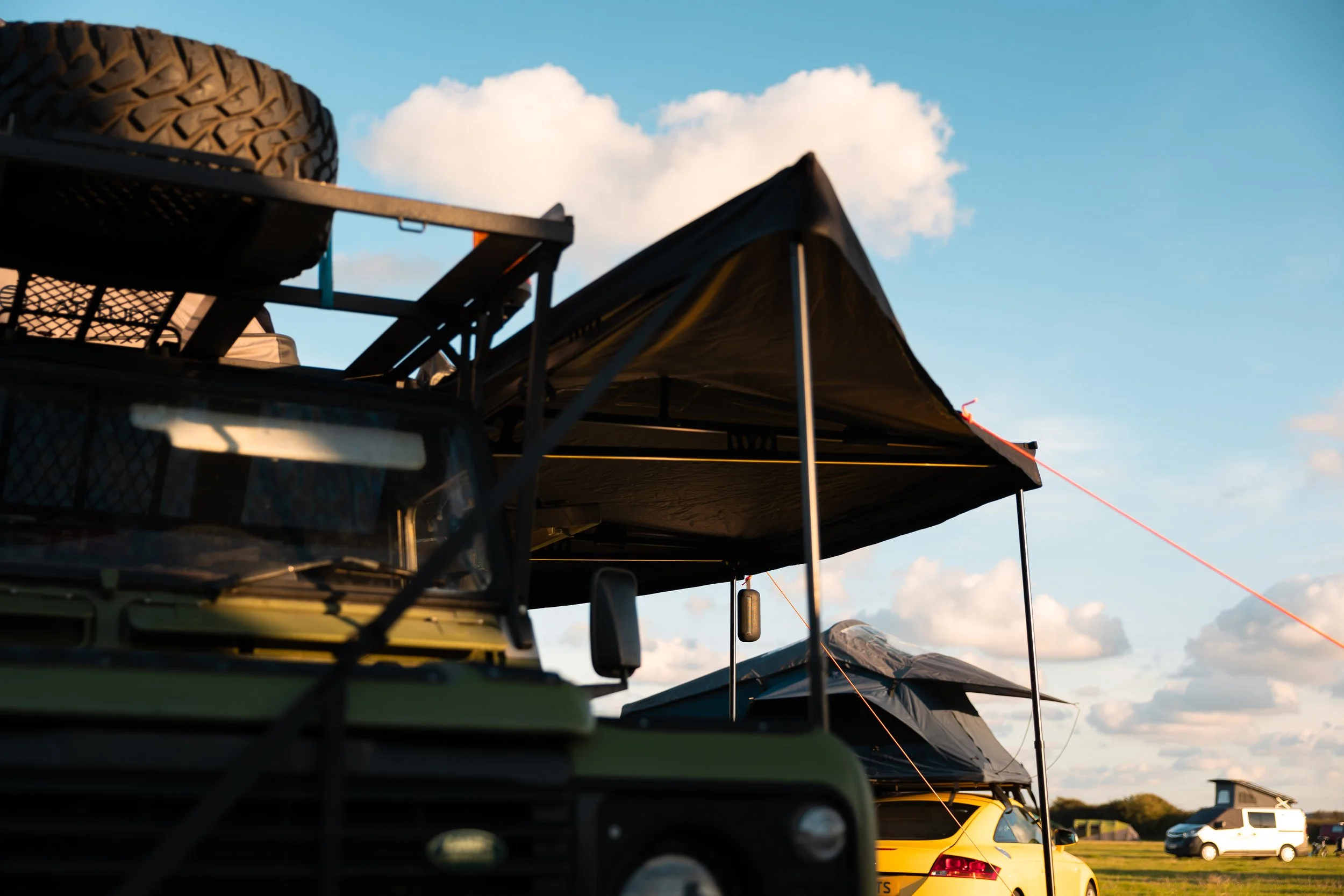 roof bars for a roof top tent