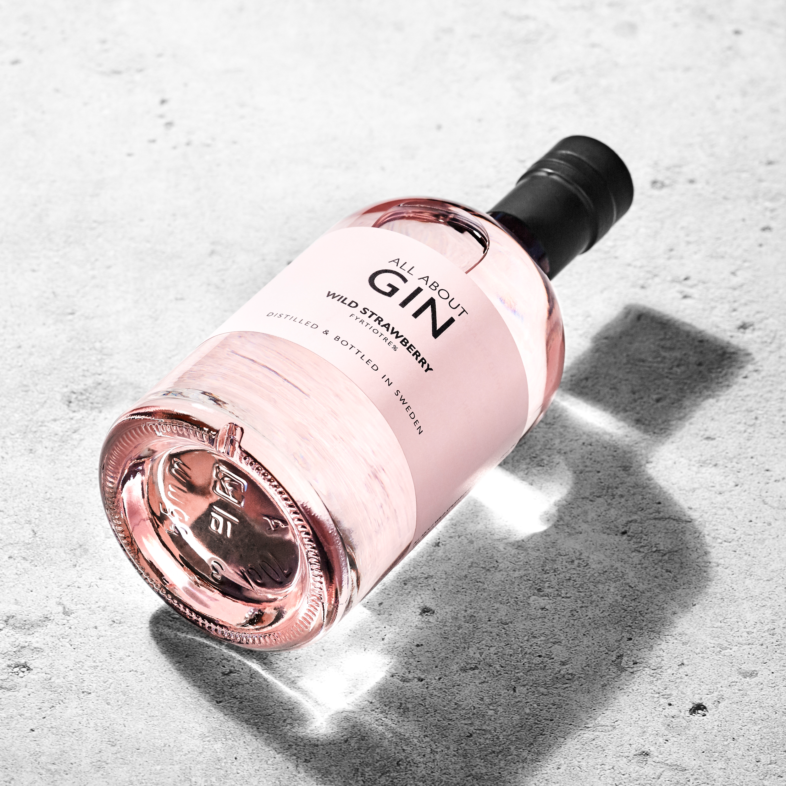 All About Gin Wild Strawberry Swedish gin with berry flavours, citrus and botanicals for refreshing cocktails