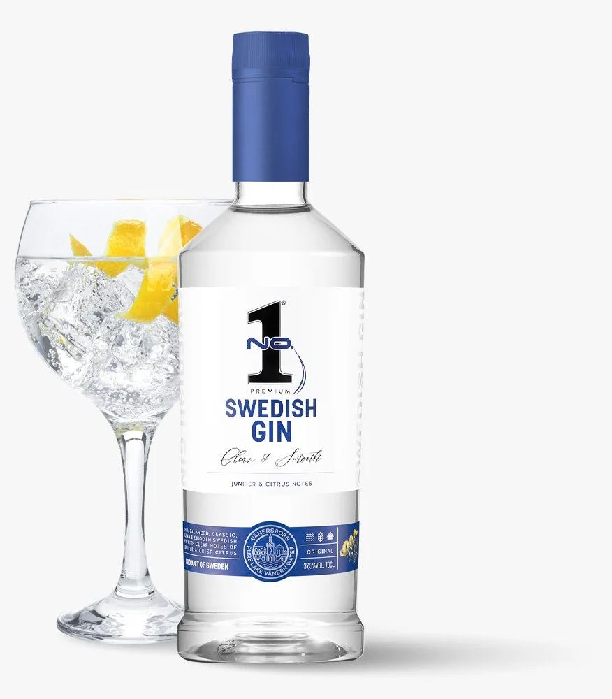 No.1 Swedish Gin with citrus and juniper, premium gin from Sweden with sustainable packaging
