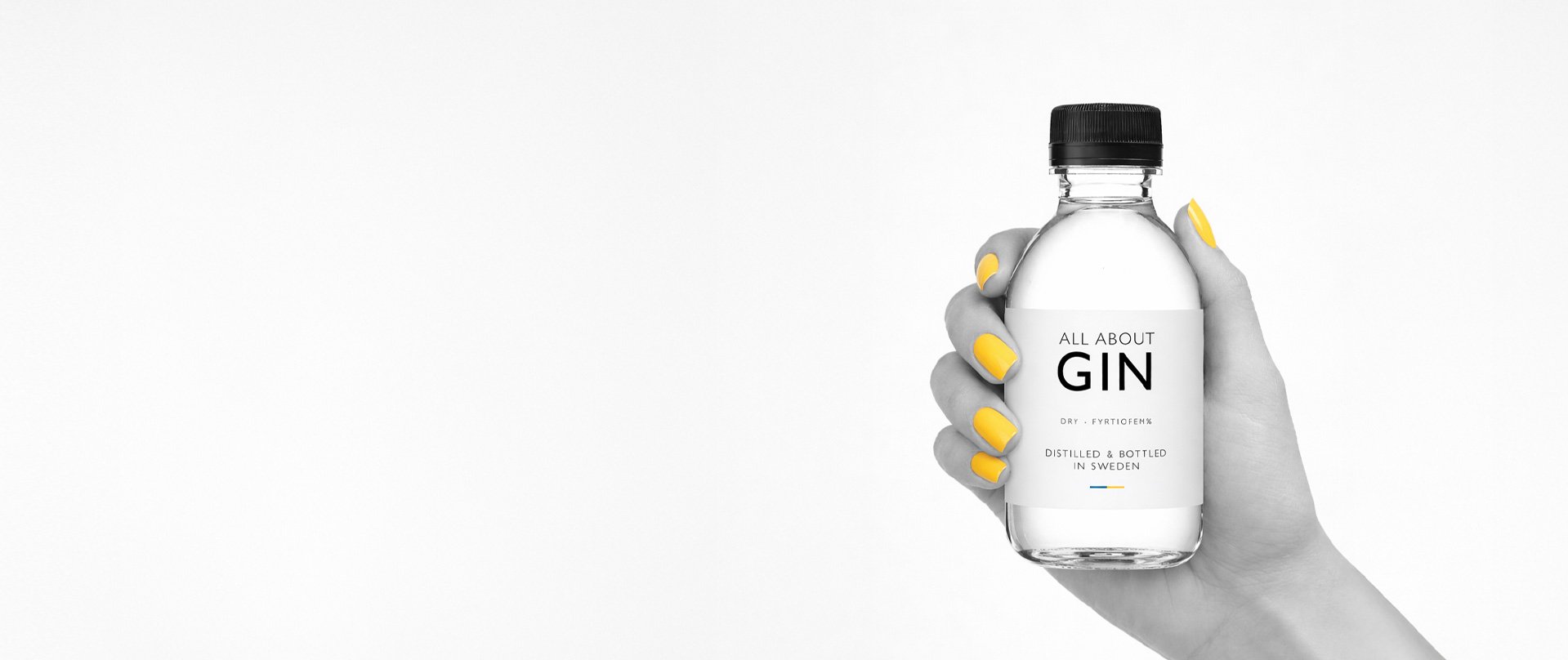 All Abot Gin 200ml Swedish craft gin bottle perfect for Gin & Tonics cocktails and travel