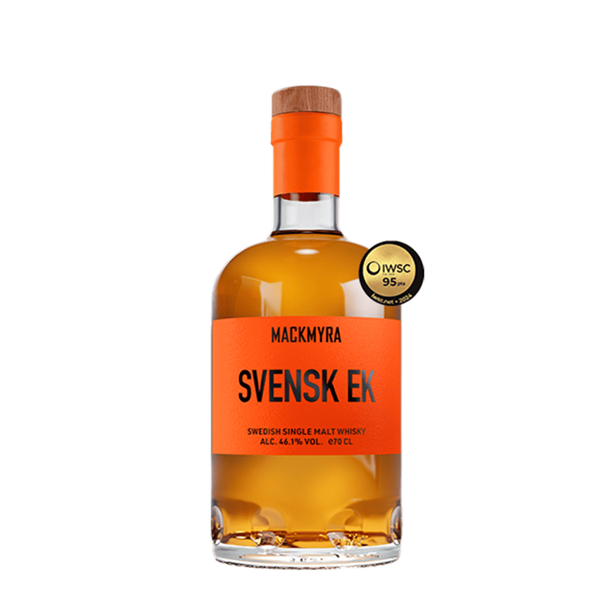 Mackmyra Svensk Ek Swedish single malt whisky with oak cask influence, notes of vanilla, caramel and spice