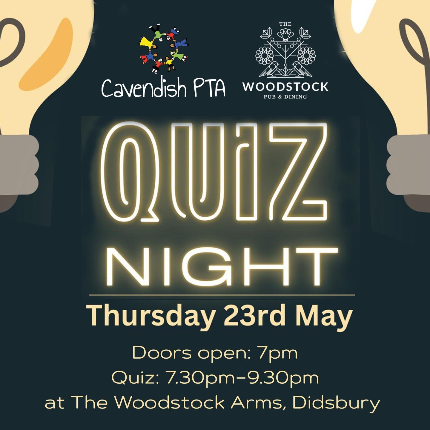 Join us for a night of fun at our Cavendish PTA quiz night! Put your knowledge to the test and be in with a chance of winning a &pound;100 cash prize for your team. We are so happy to announce this years quiz will be hosted by the wonderful @thewoods