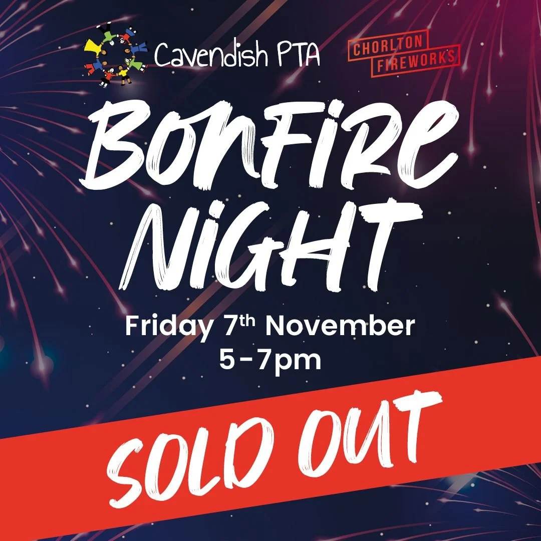 🎆 Timings for tonight's SOLD OUT Bonfire Night at Cavendish:
Gates open at 5pm
Bonfire from 5.30pm
Fireworks Display 6.30pm - 7pm

🍕🌭🎸✨🧁🍬🍪 @theboulevarddeli will be joining us again with their delicious pizza slices. We'll also have the BBQ fi
